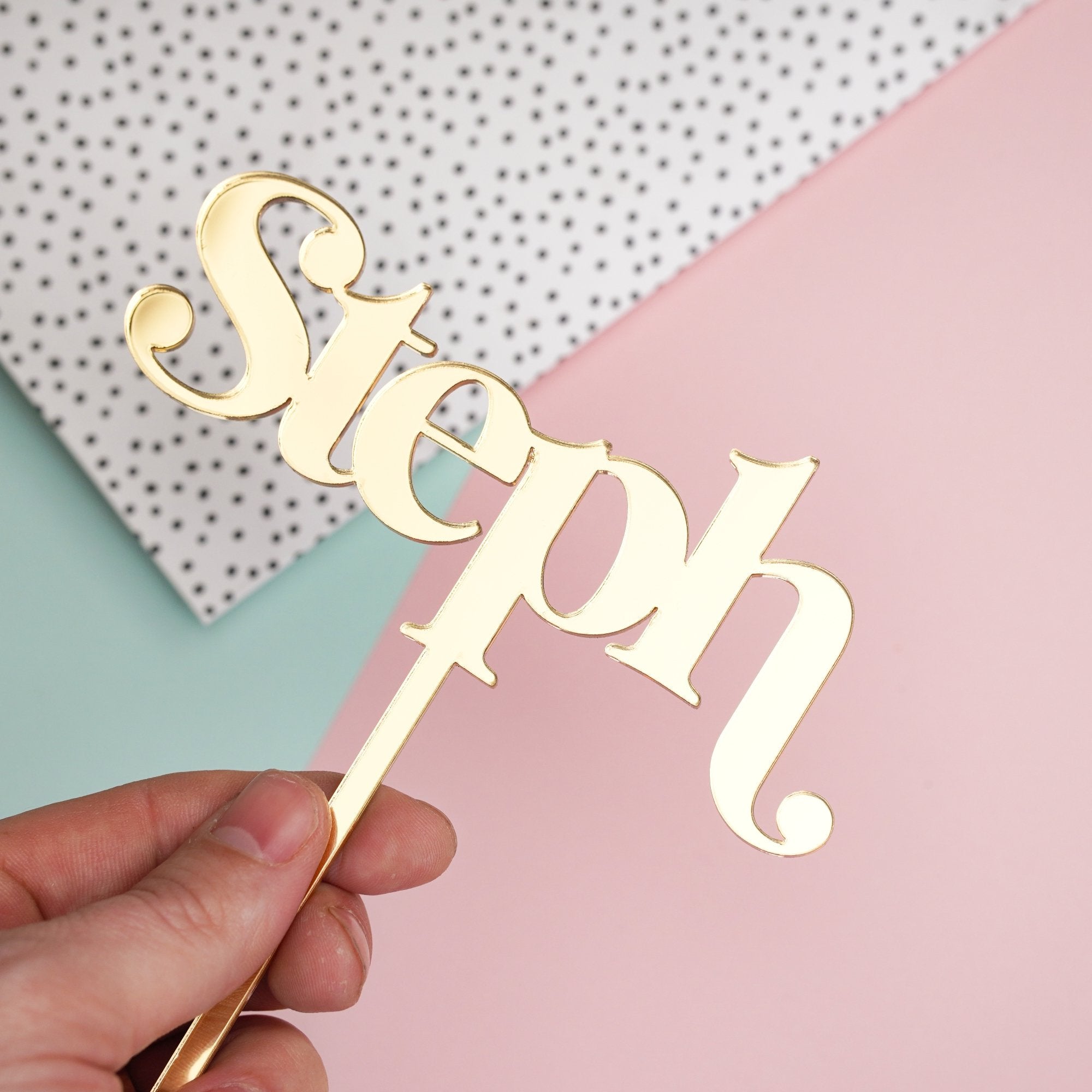 Name Acrylic Cake Topper