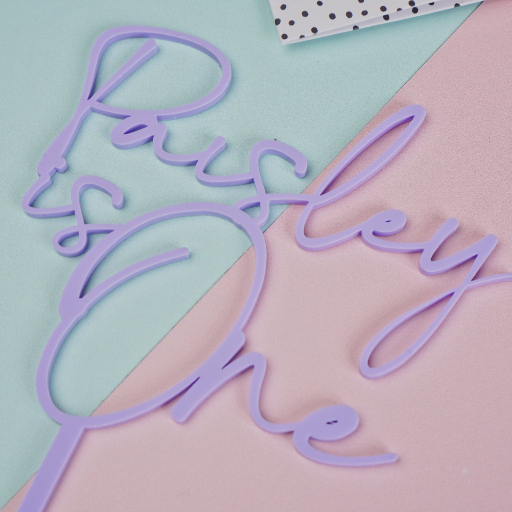 Name and age cake topper