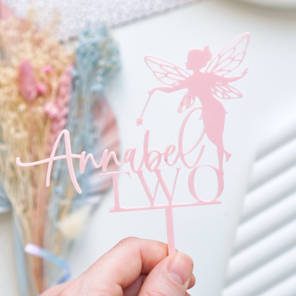 Fairy Name & Age Cake Topper