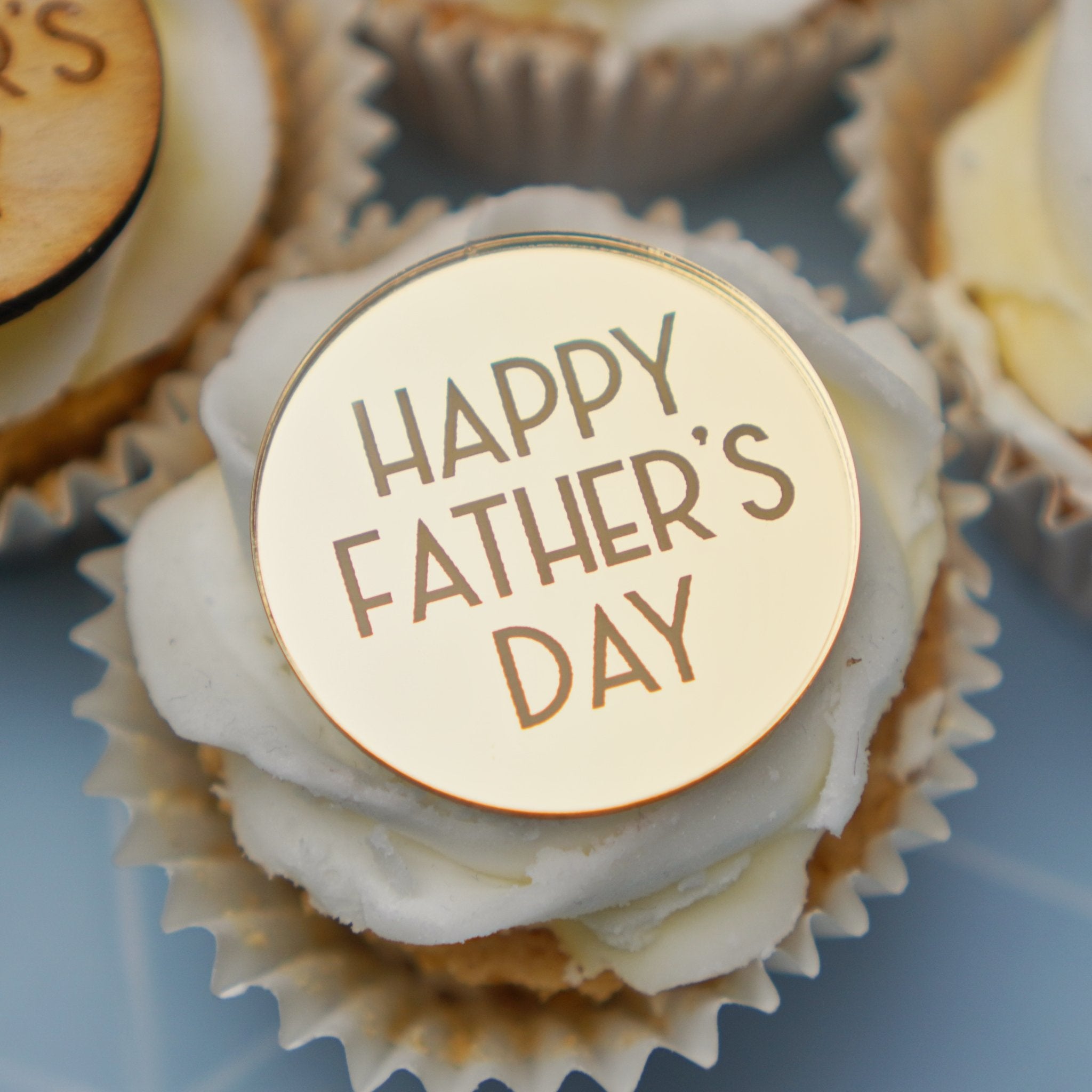 Happy Fathers Day Cupcake Charms