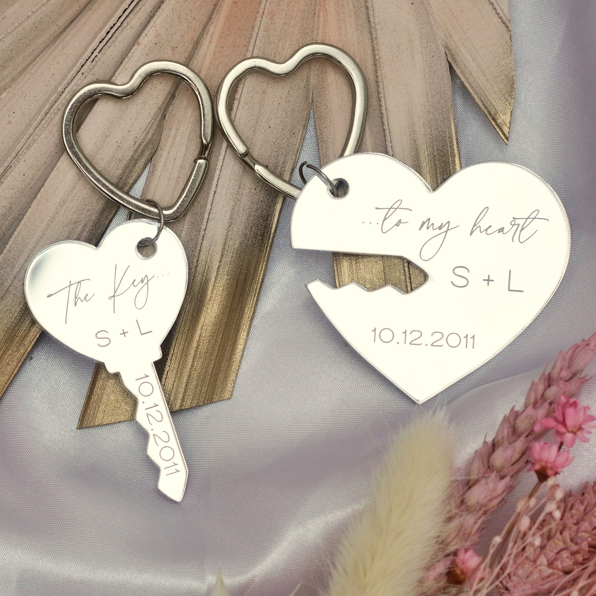 Personalised valentines Keyring