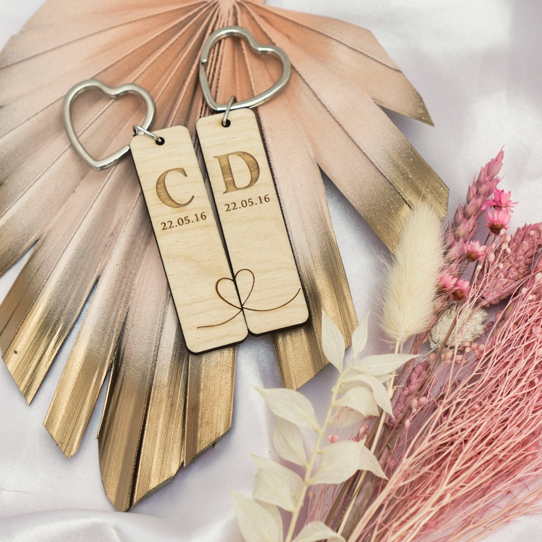 Personalised Couples Keyring