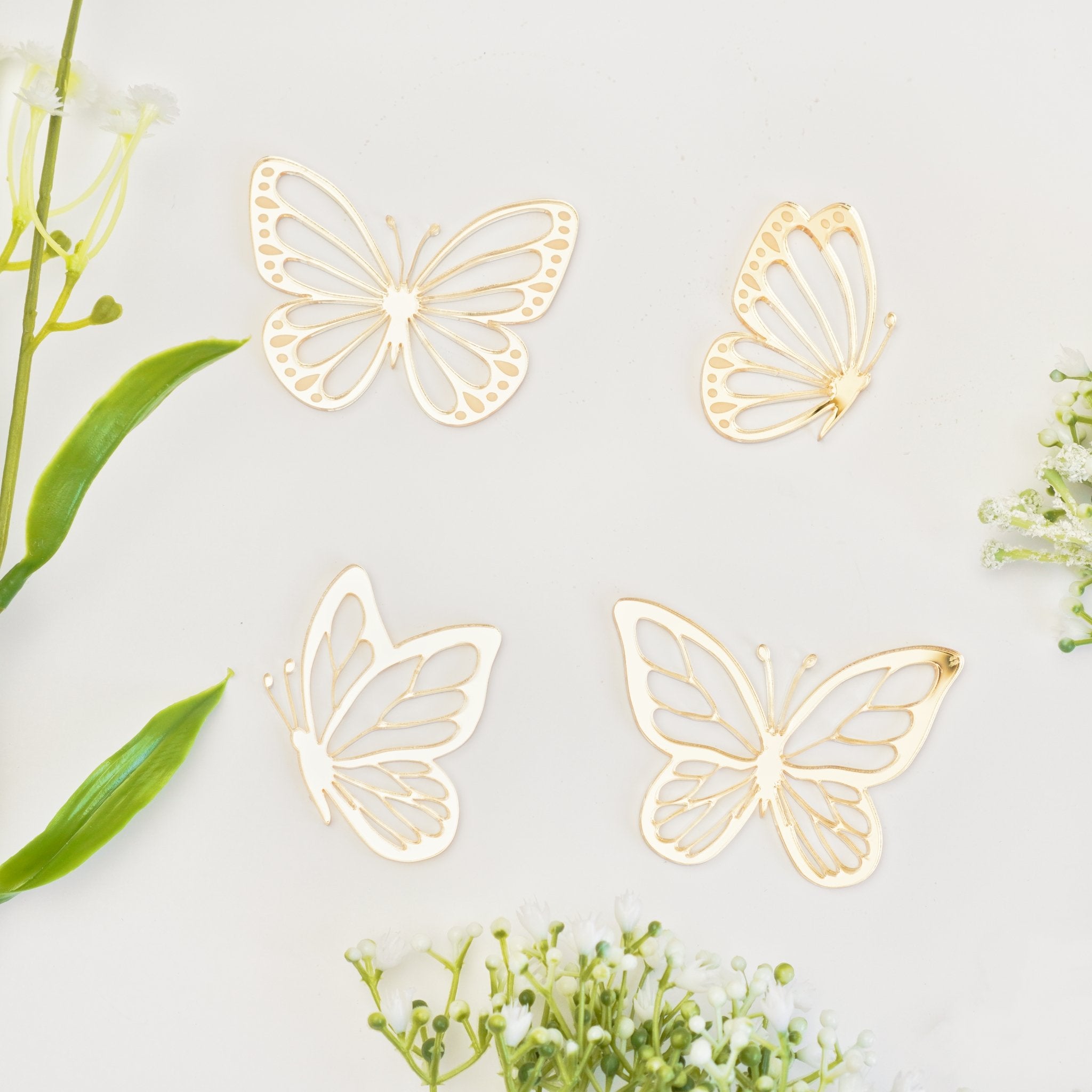 Butterfly Cake Charms Set of 4