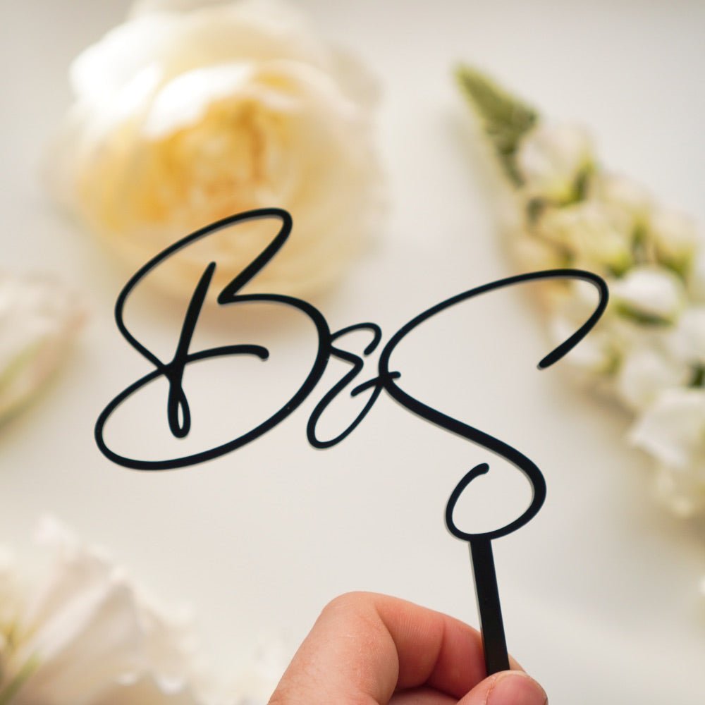 Wedding Initial Cake Topper