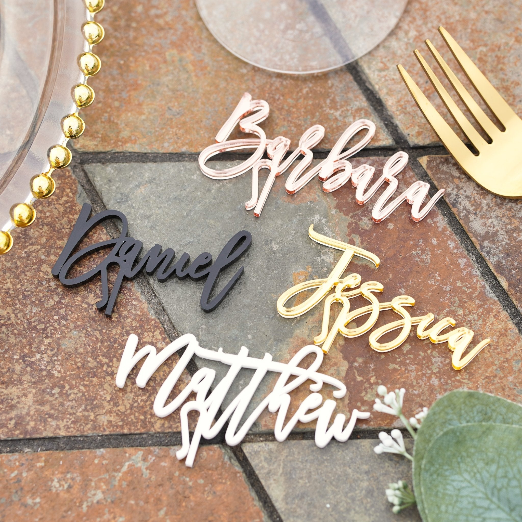 Wedding name tag