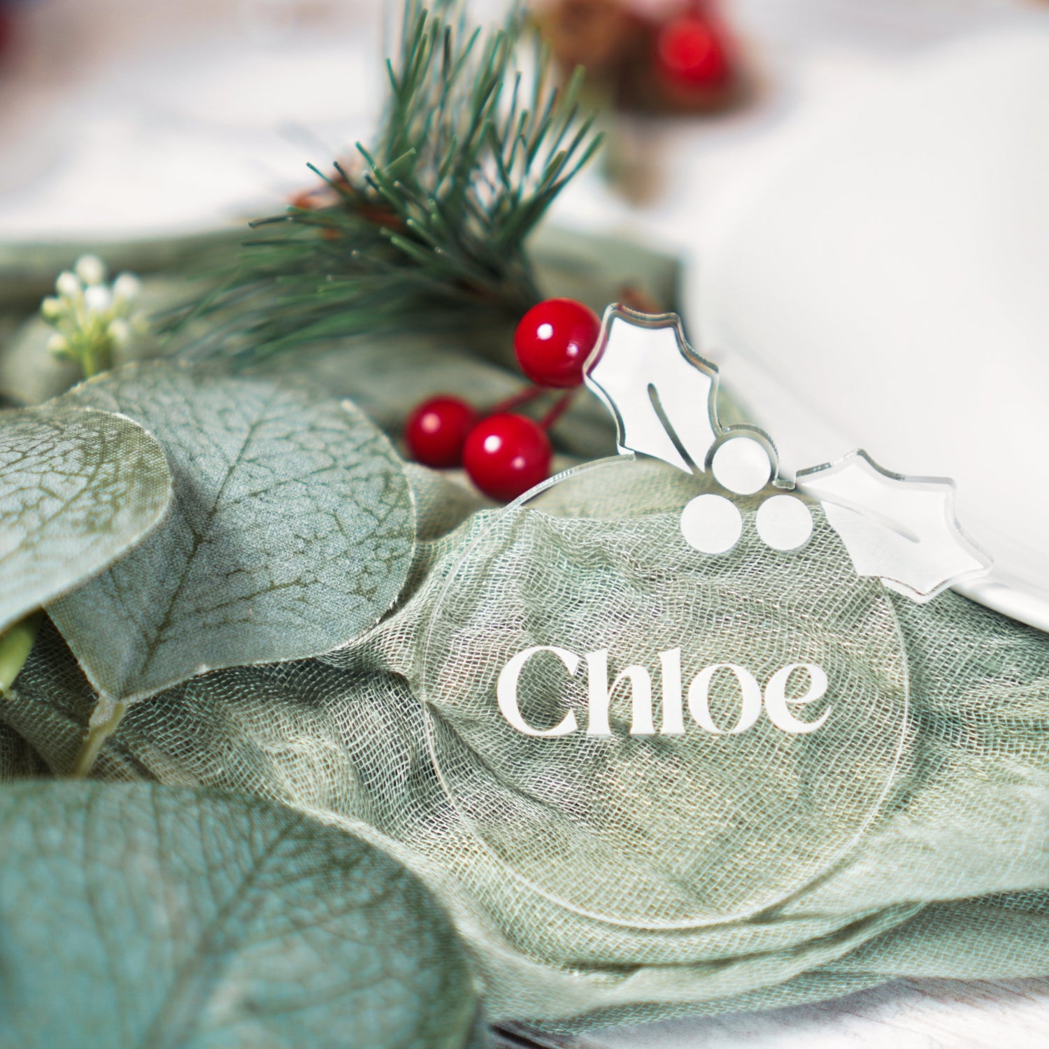 Christmas Place Name Settings