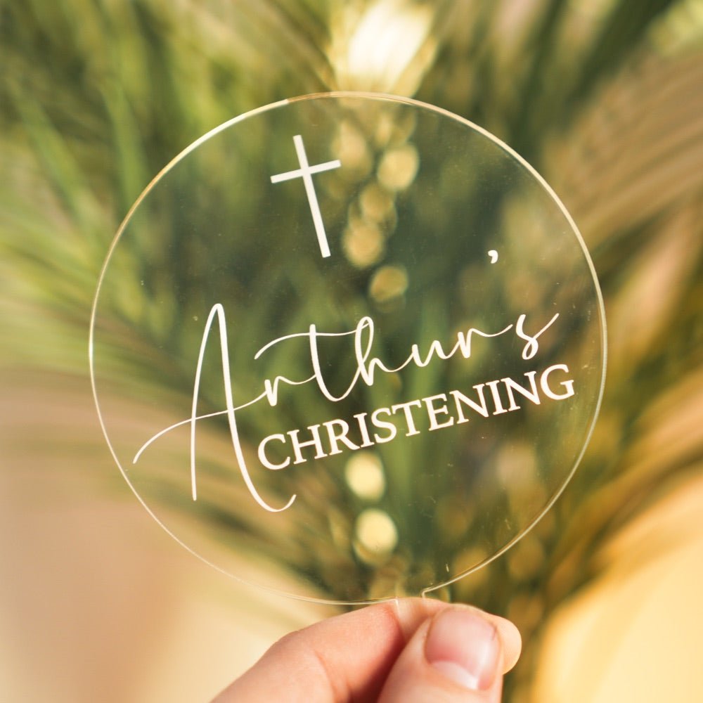 Christening Cake Topper