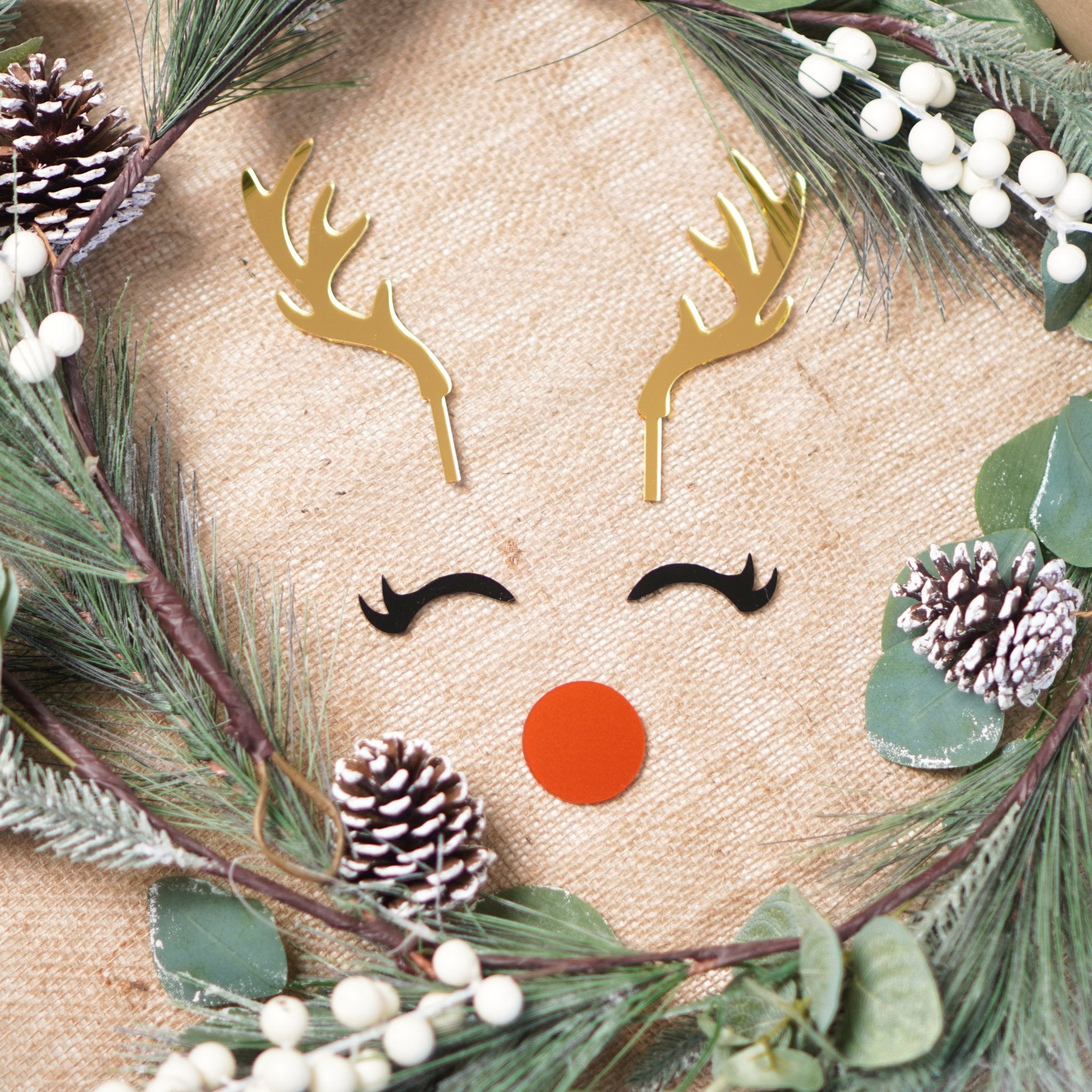 Reindeer cake topper