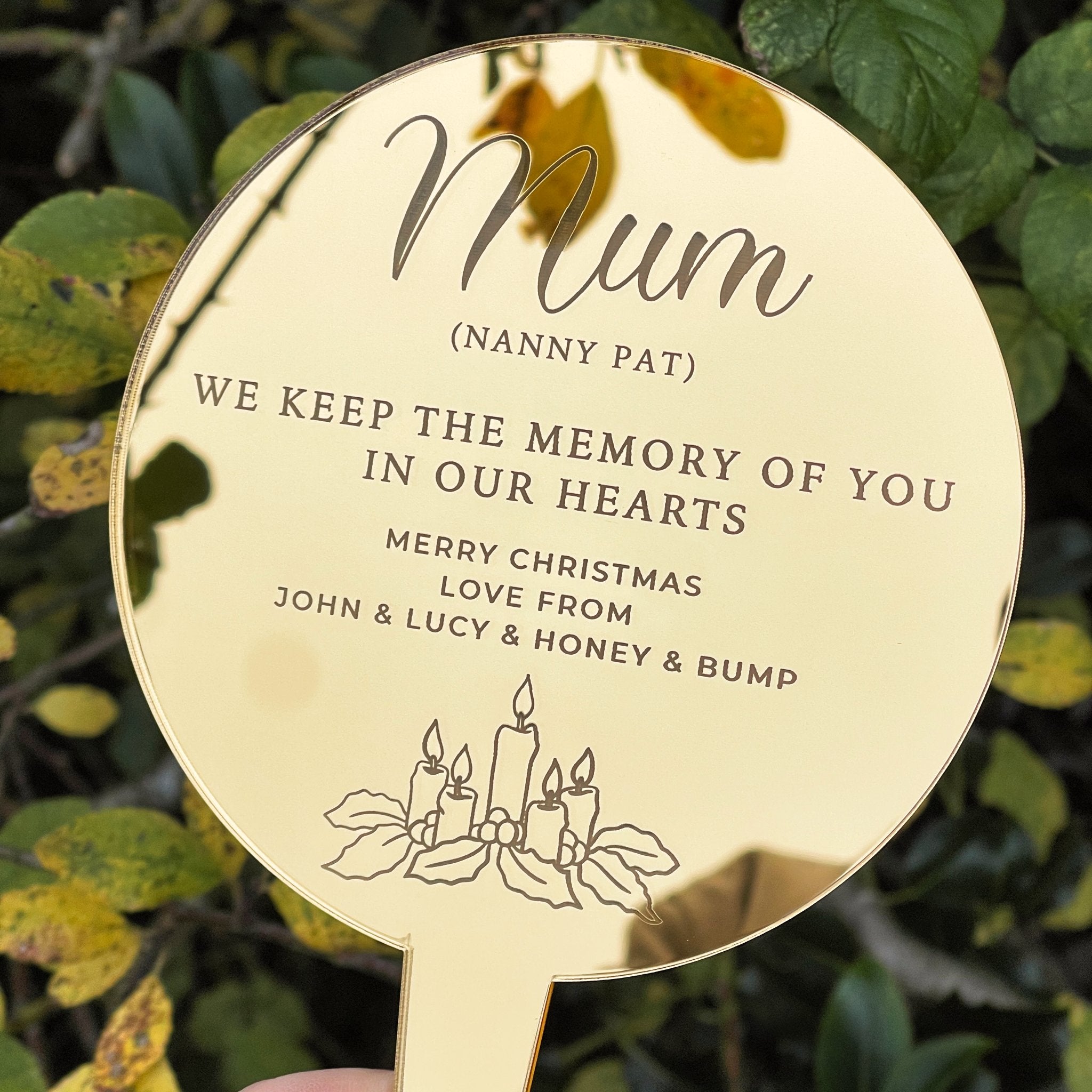 Personalised Christmas Memorial Ornament