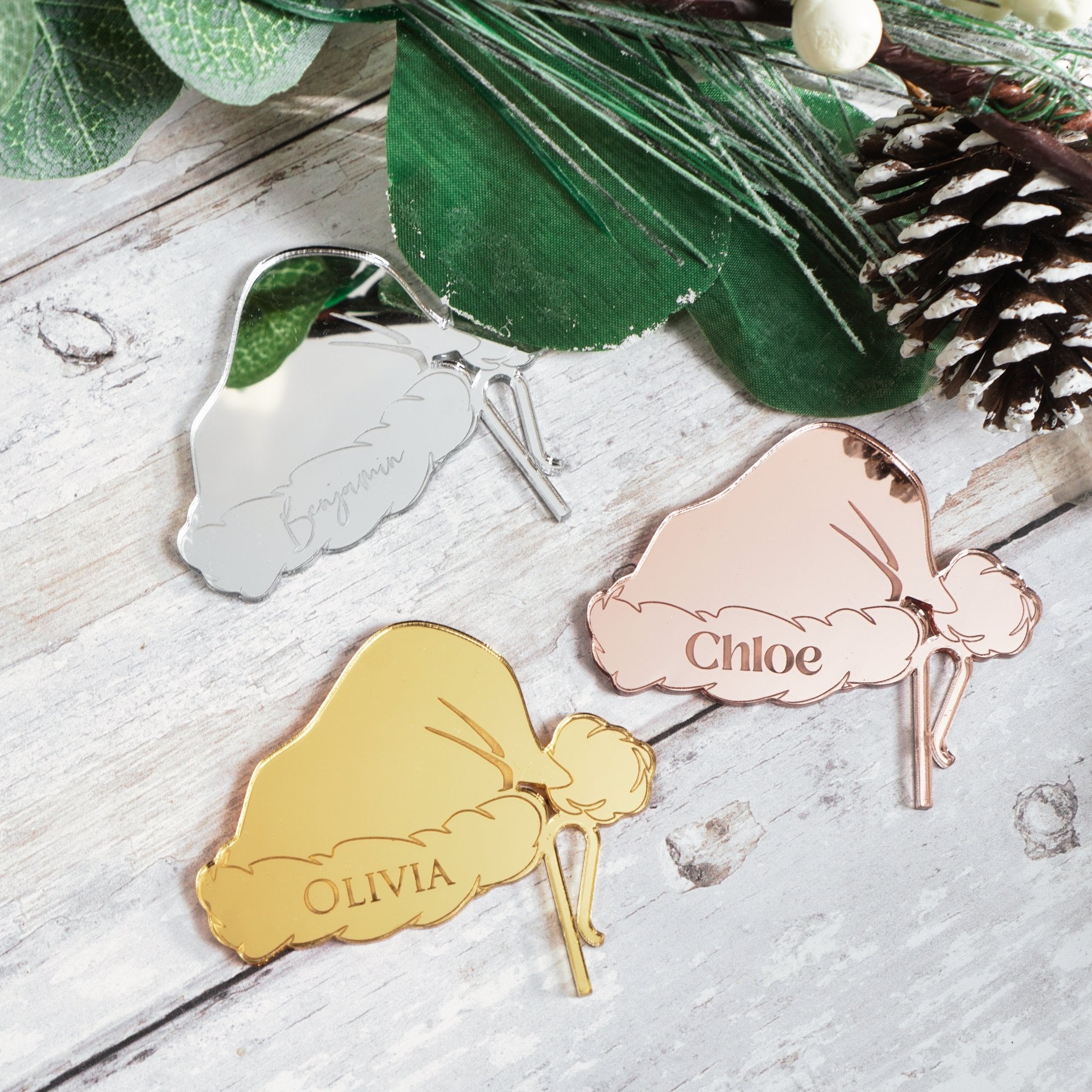Personalised Christmas name tag