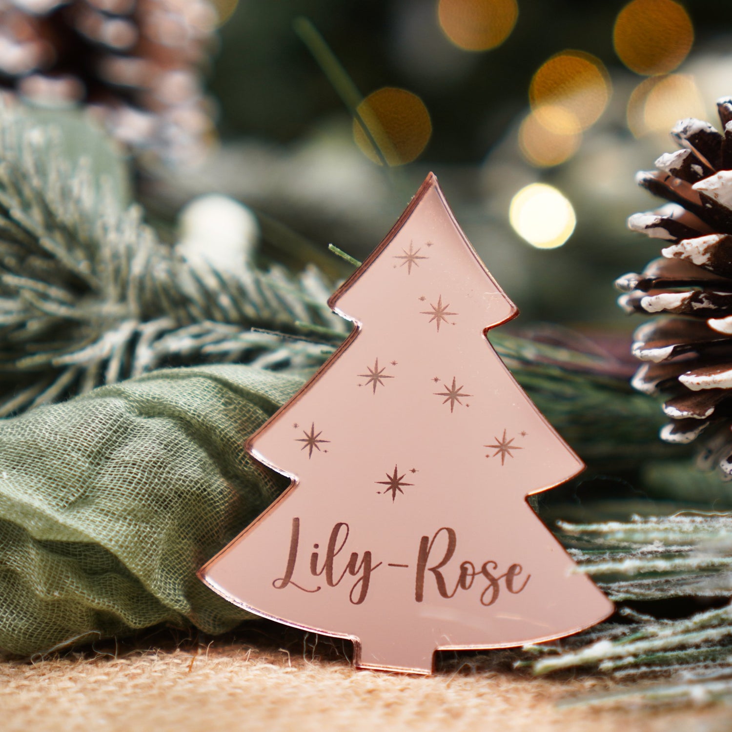 Personalised Christmas name tags