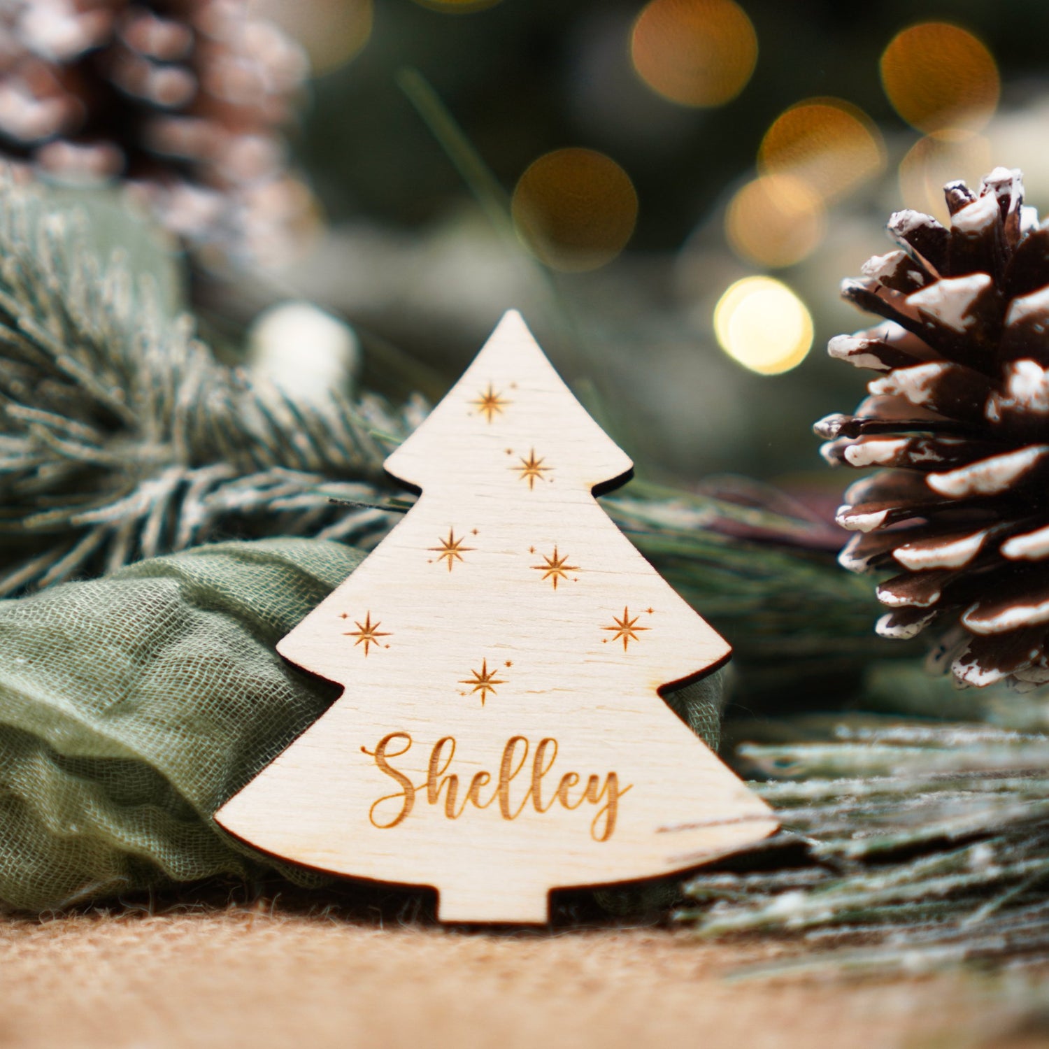 Personalised Christmas name settings