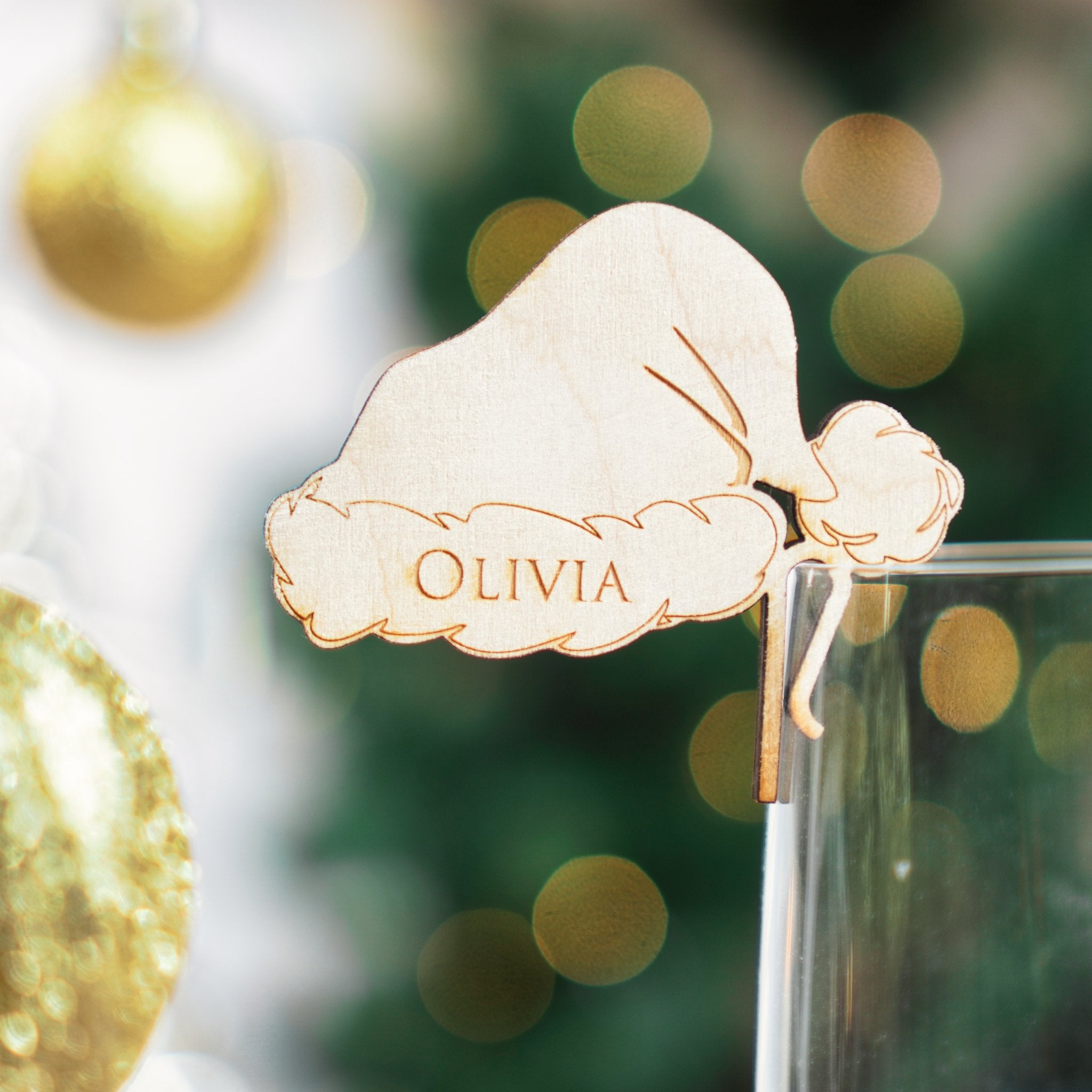 Personalised Santa Hat Drink Tag