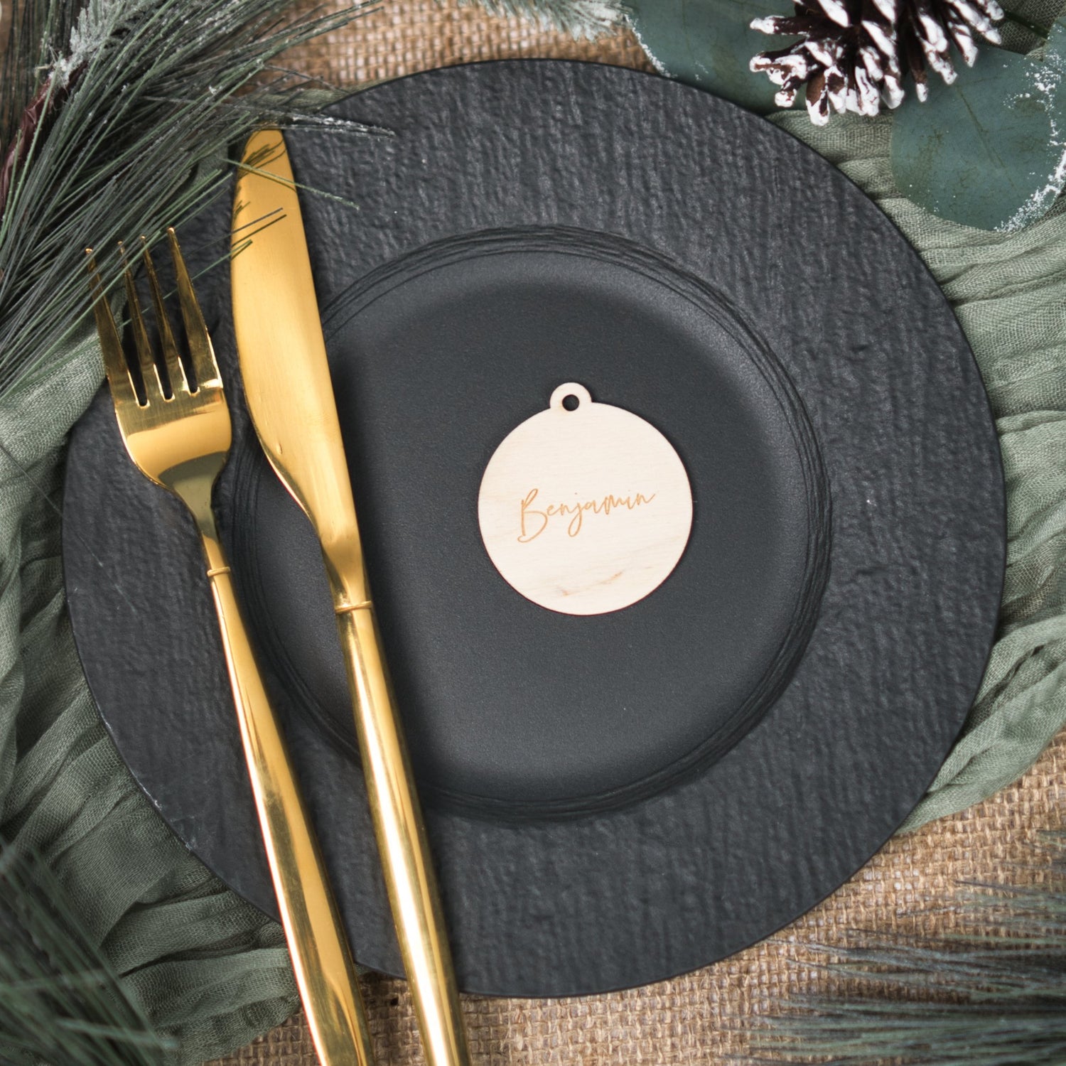 Christmas table decorations