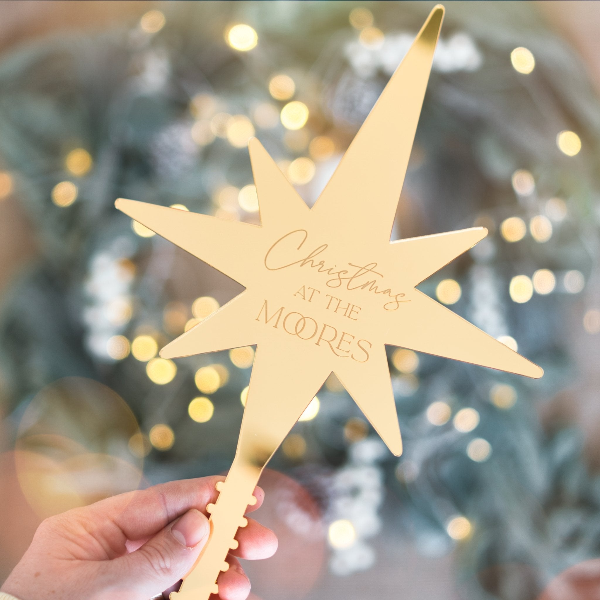 Christmas star tree topper