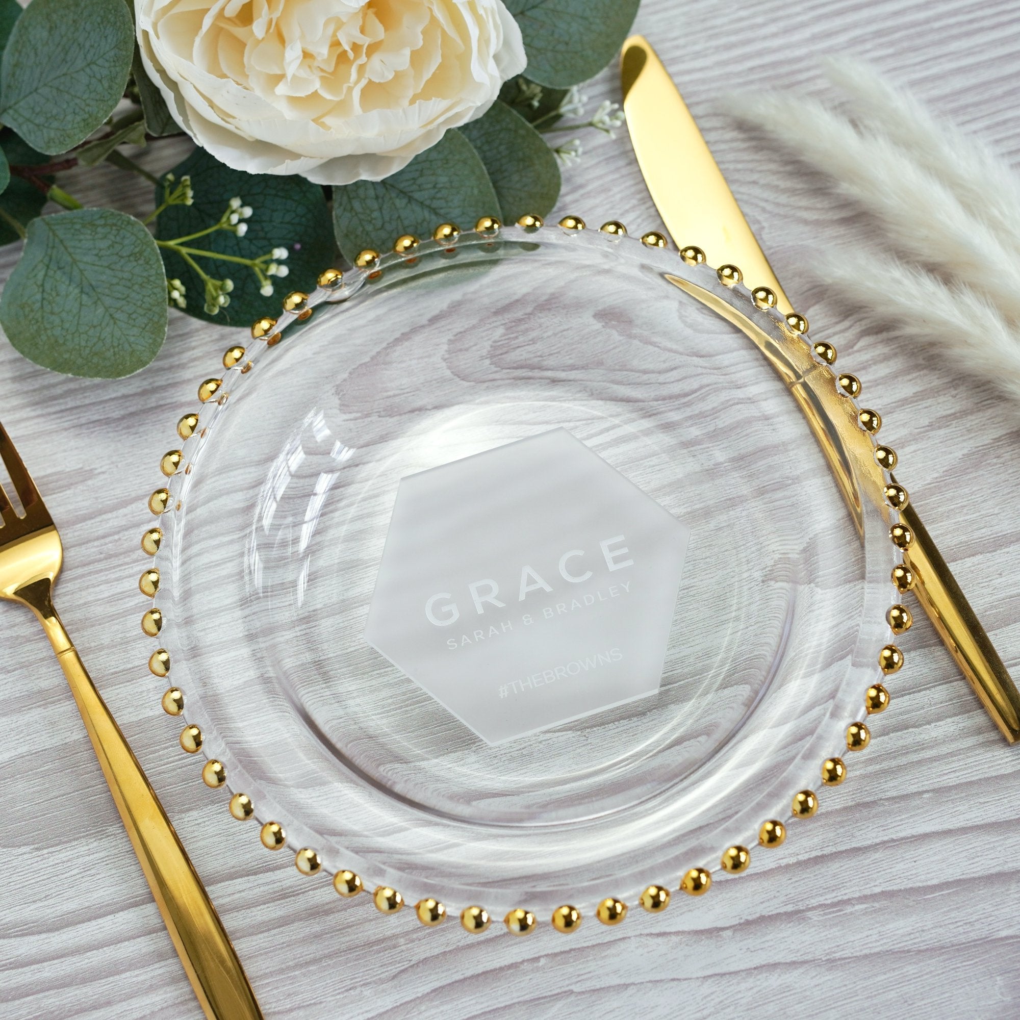 personalised acrylic wedding coasters