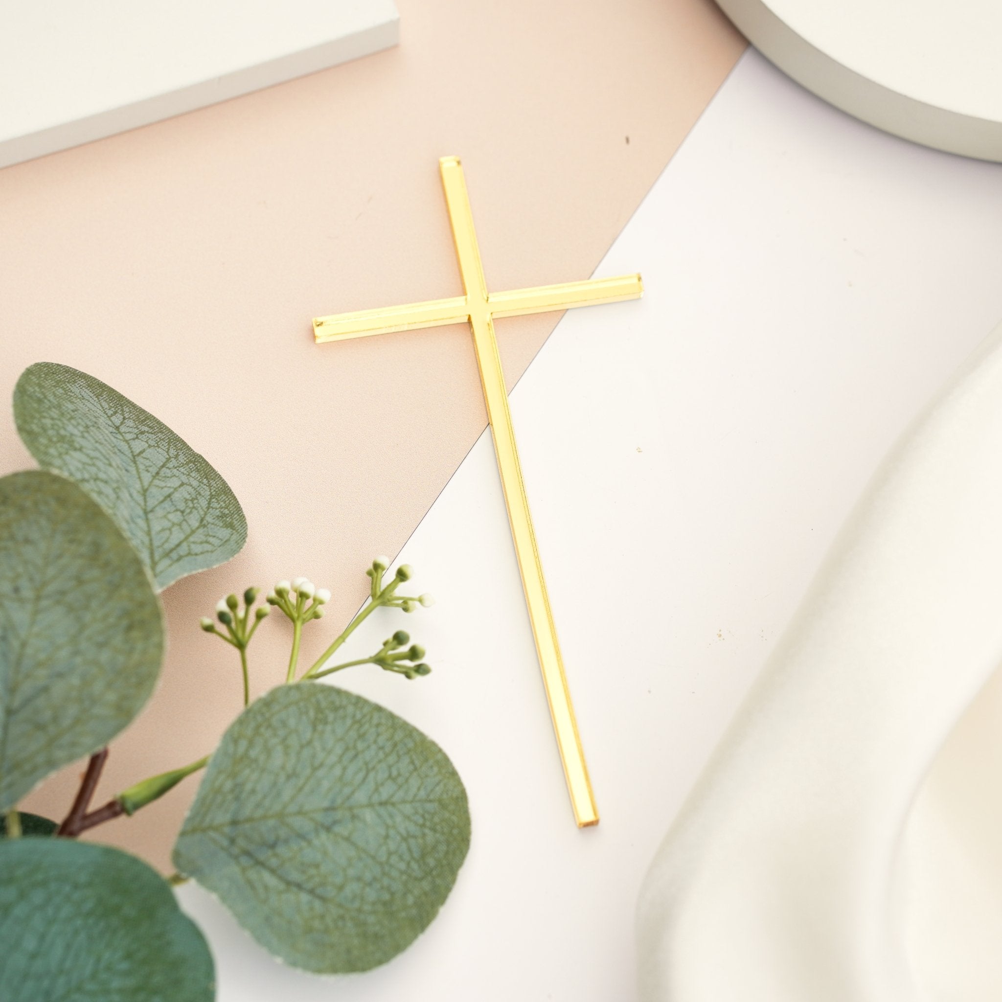 Long Thin Cross Cake Charm