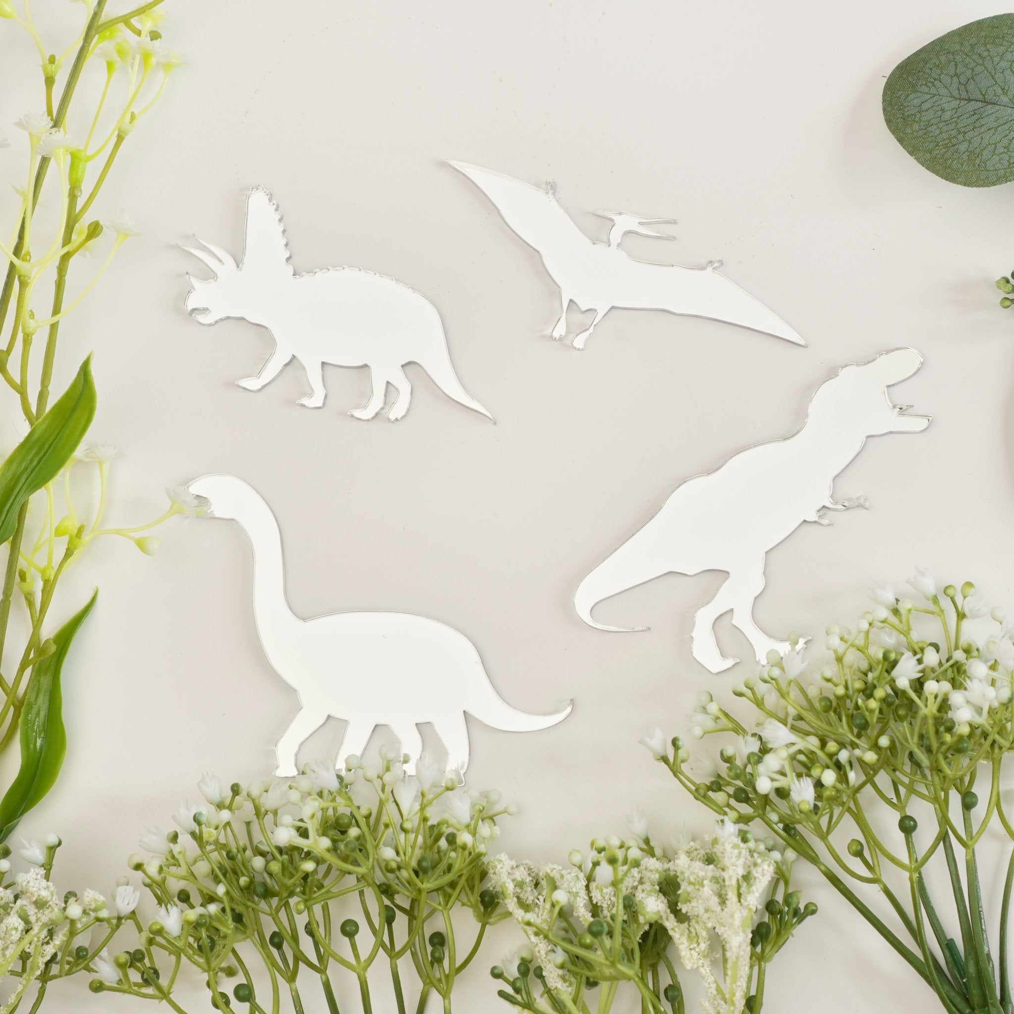 Dinosaur Cake Charm Set of 4