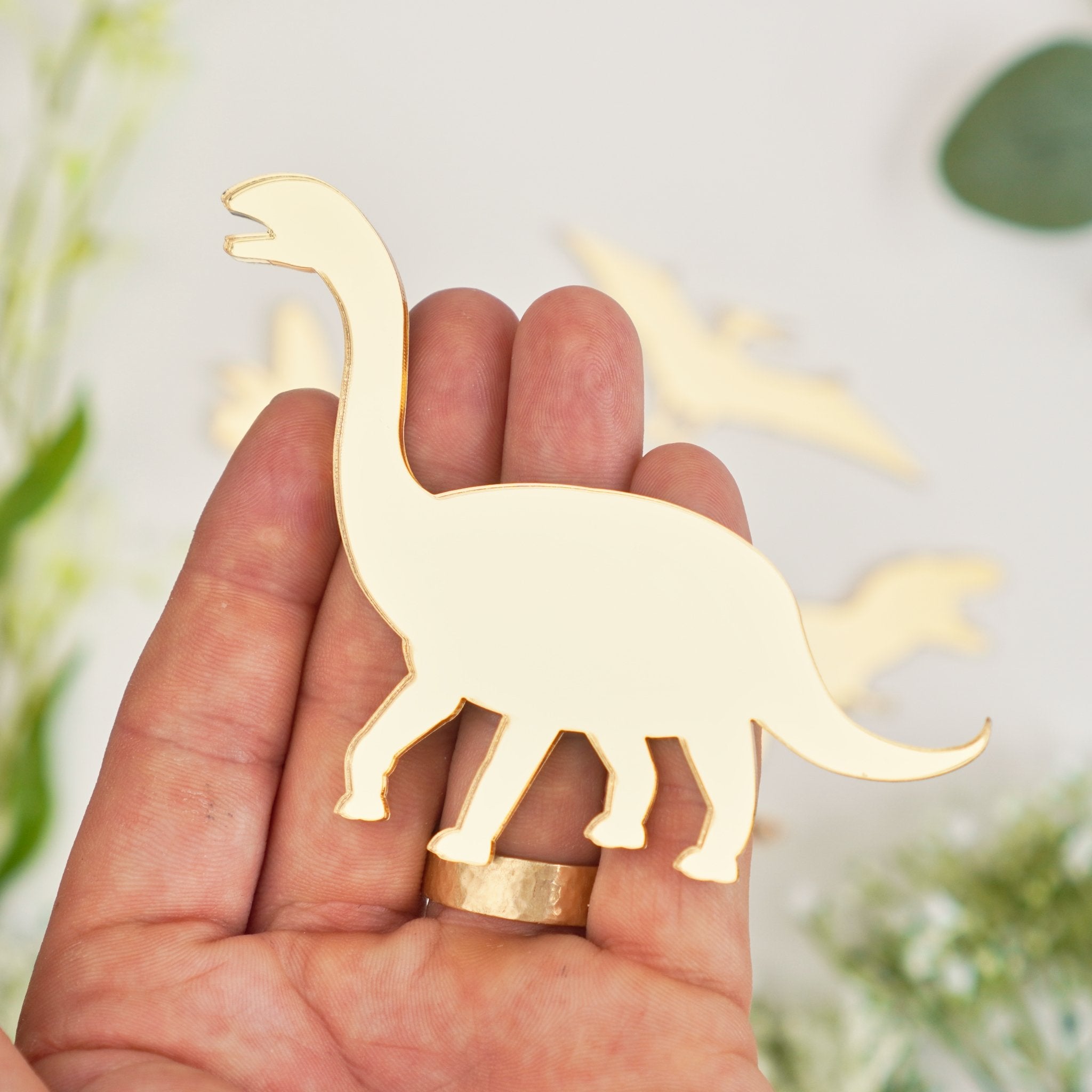 Dinosaur Cake Charm Set of 4