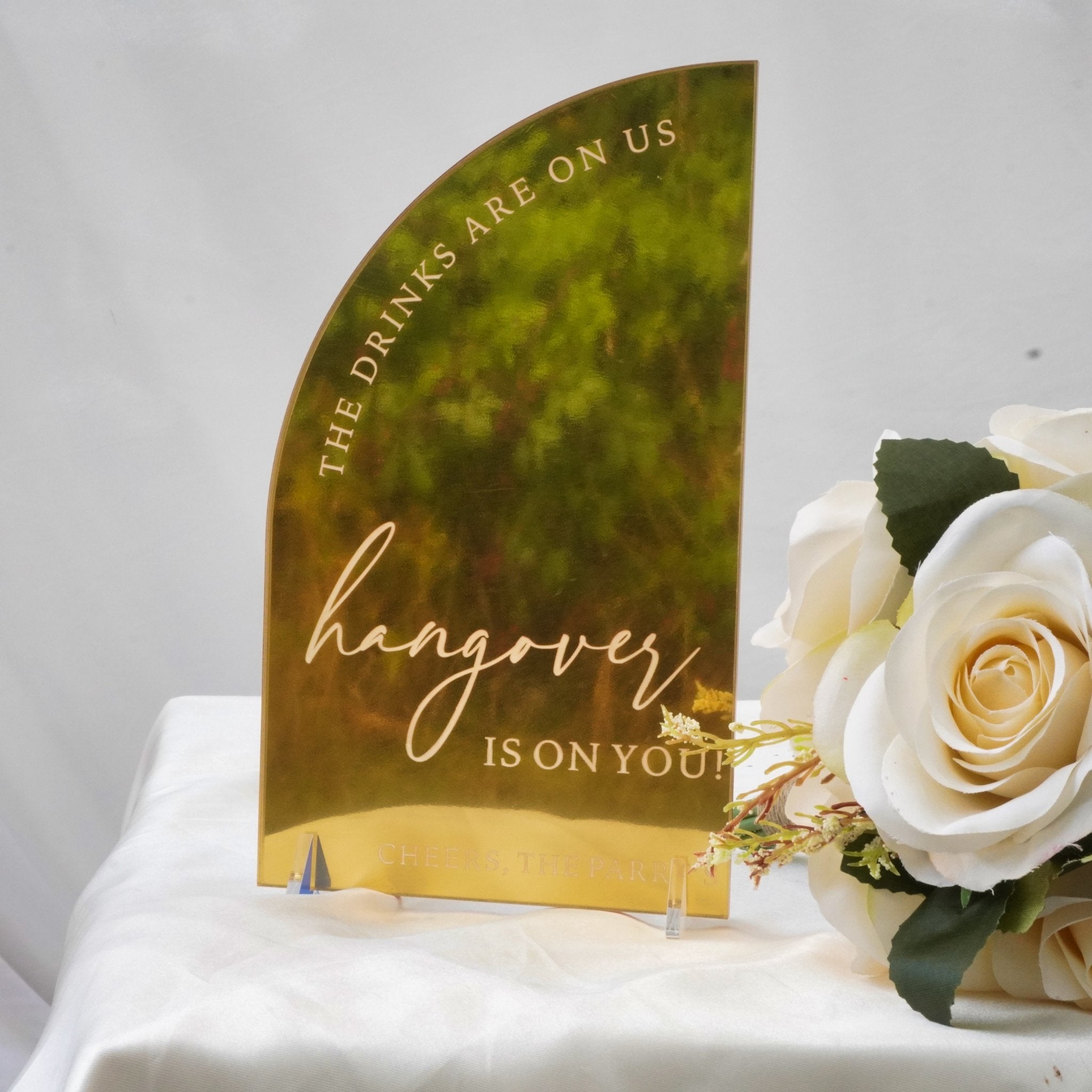 Open Bar Wedding Bar Sign