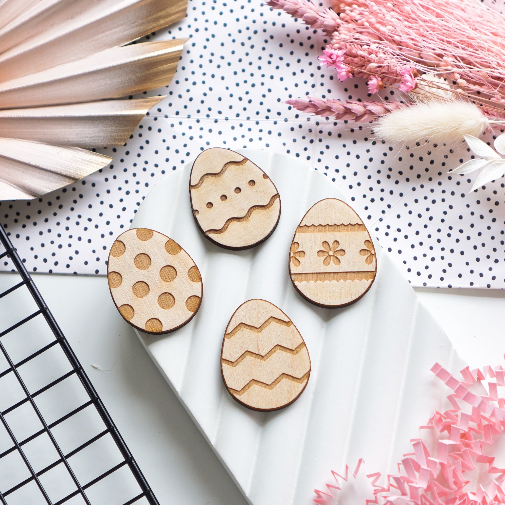 Easter egg cake toppers