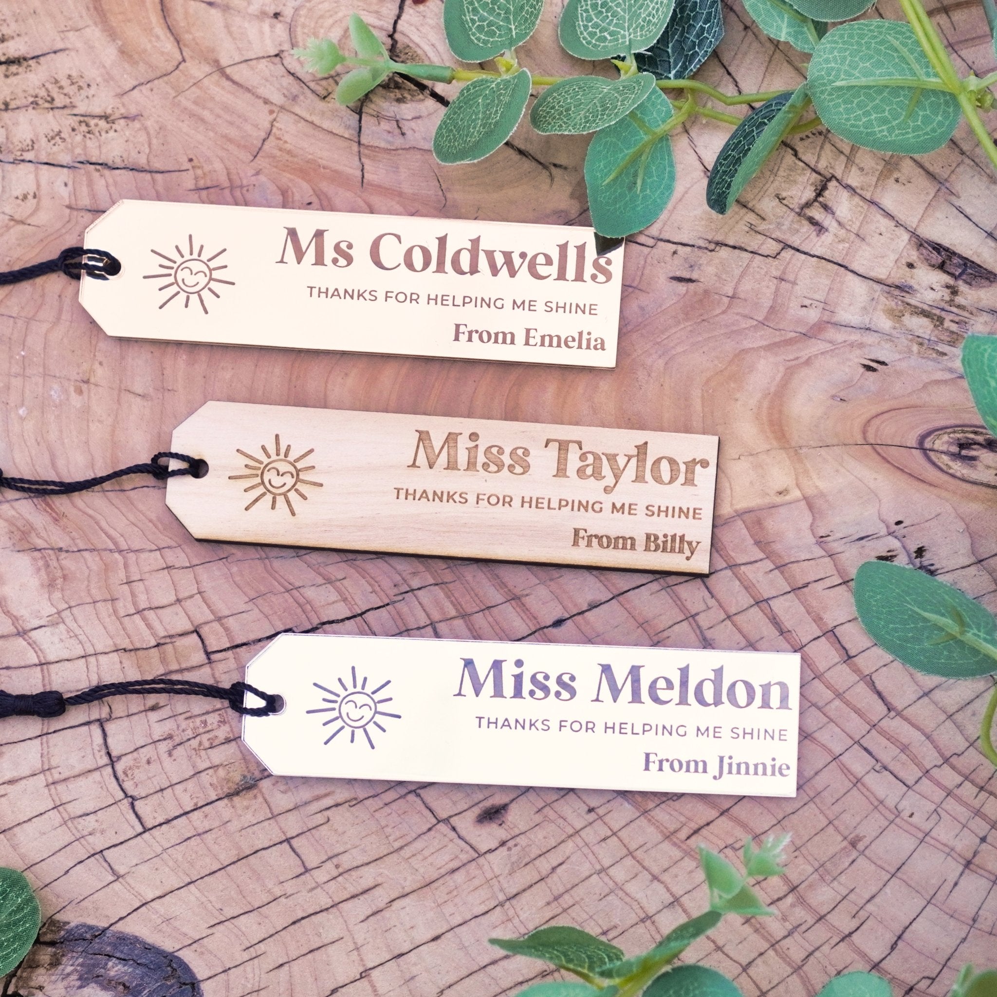 Personalised Bookmark Gift for Teacher