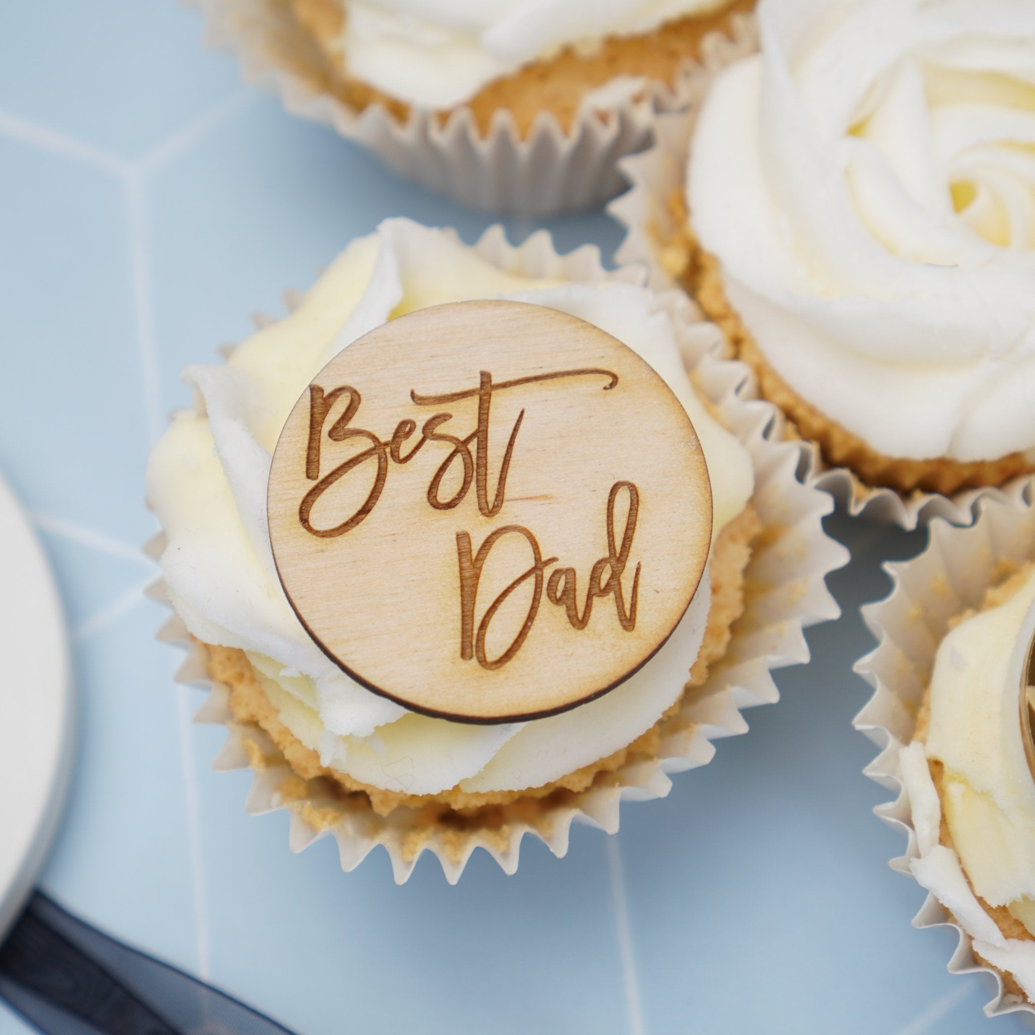 Best Dad Cake Discs or Gift Tags