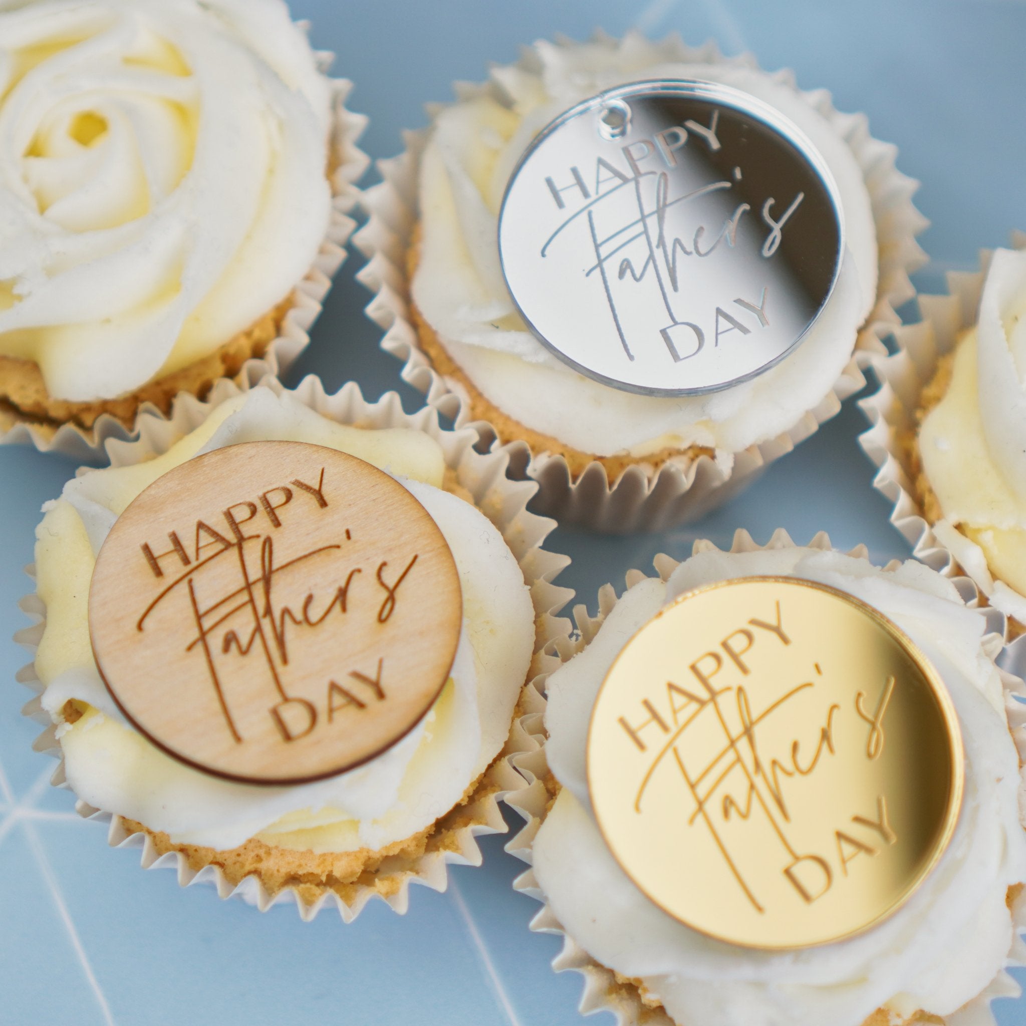 Happy Fathers Day Cupcake Toppers