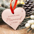 mirror acrylic heart first Christmas married Christmas decoration