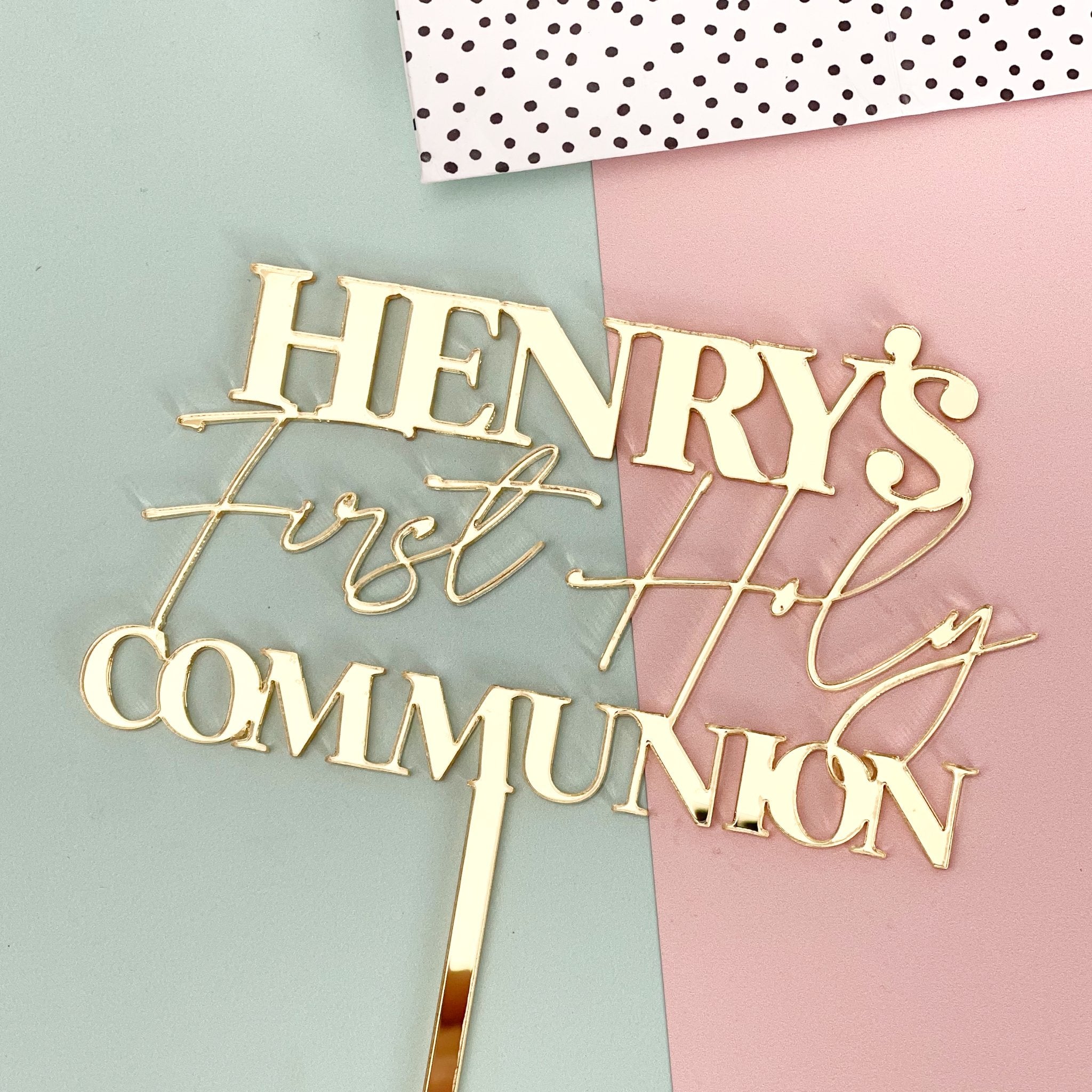 First Holy Communion Cake Topper