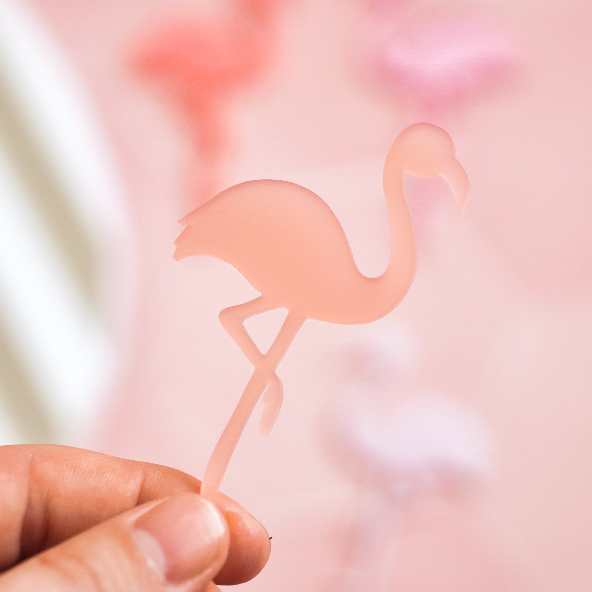 Flamingo Cake Toppers Set of 4
