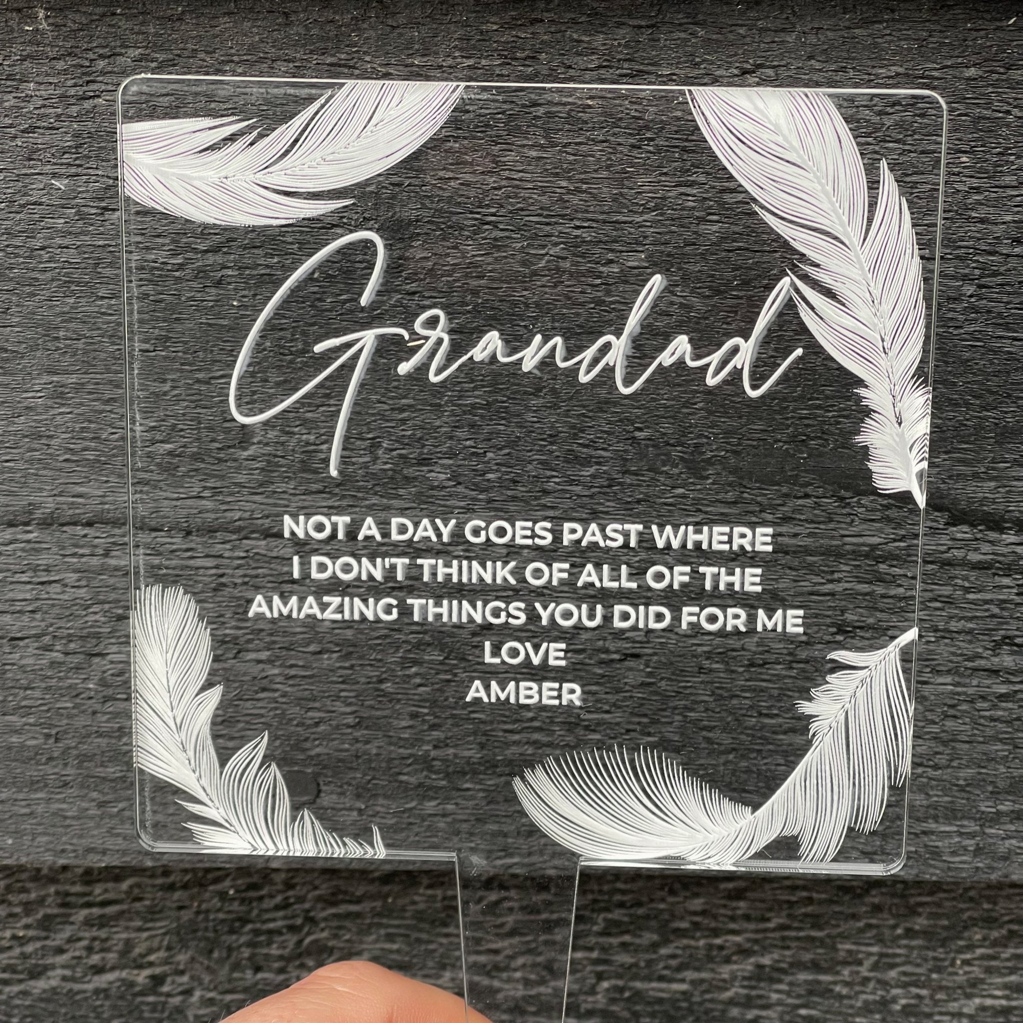 Personalised Grave Ornament