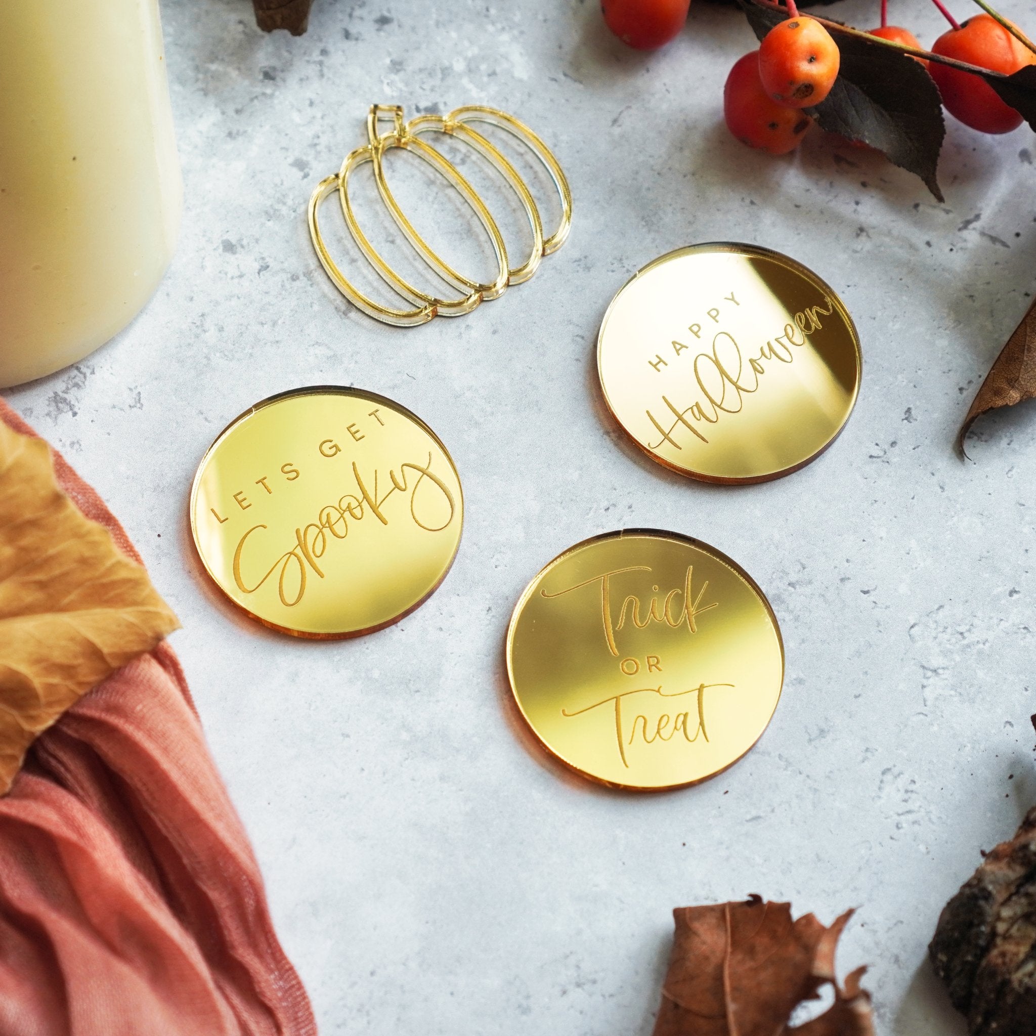 Halloween Cupcake Toppers Set of 4