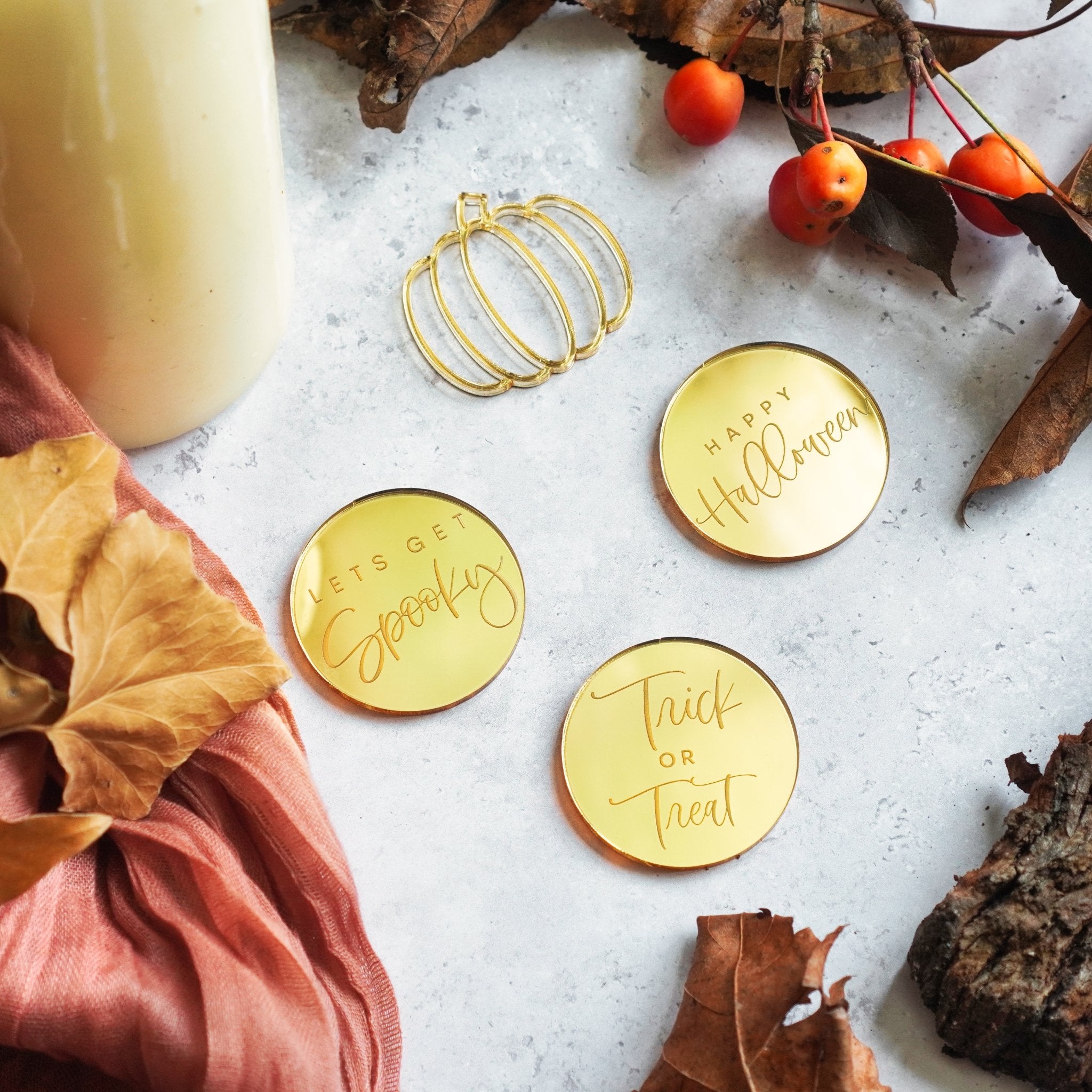 Halloween Cupcake Toppers Set of 4