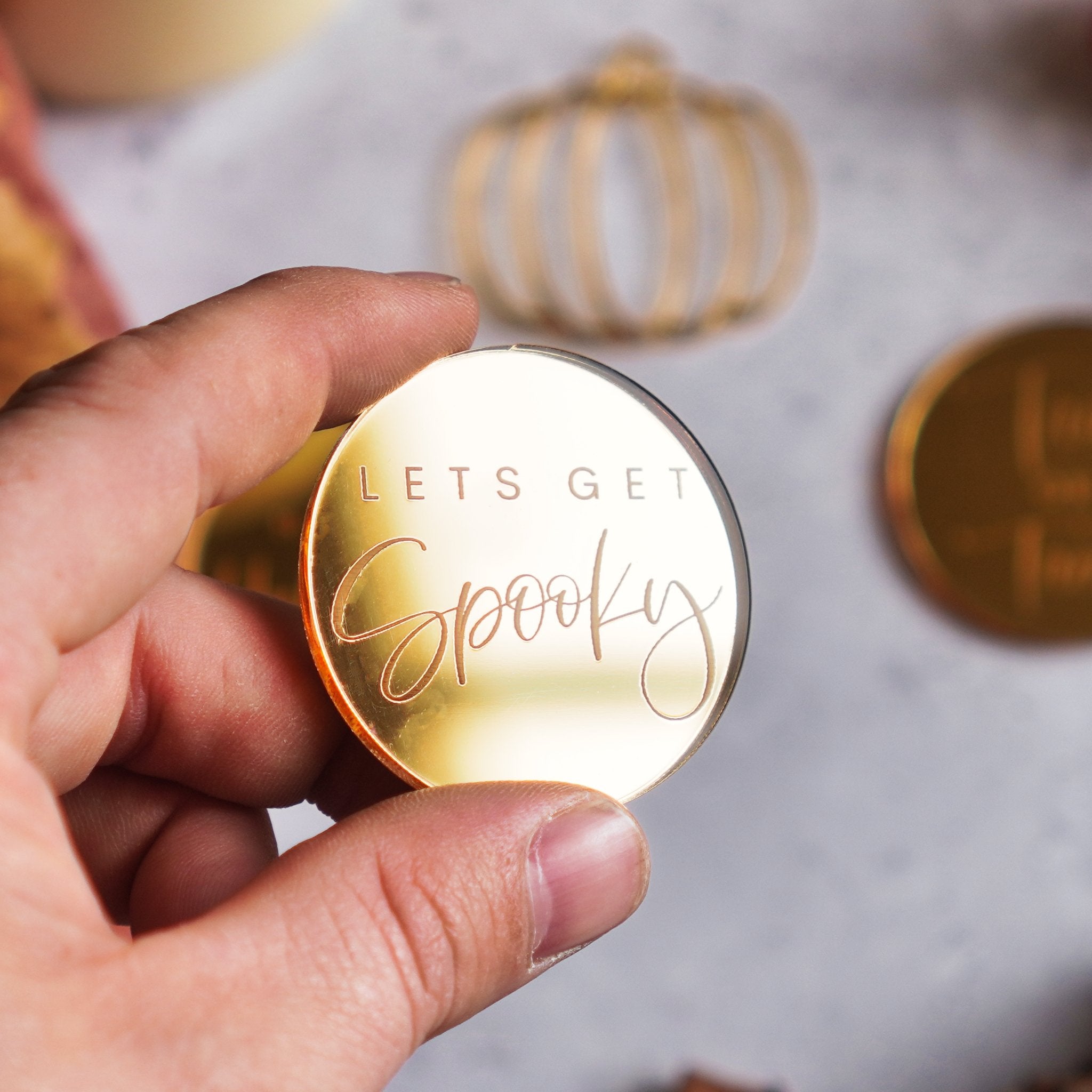 Halloween Cupcake Toppers Set of 4