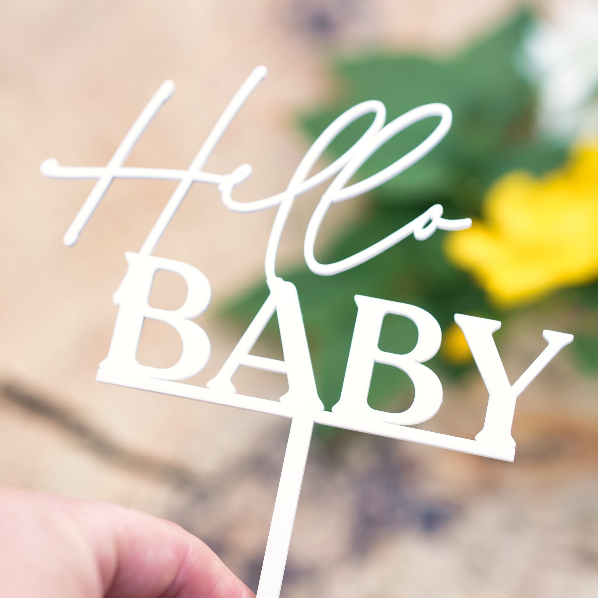Hello Baby Cake topper