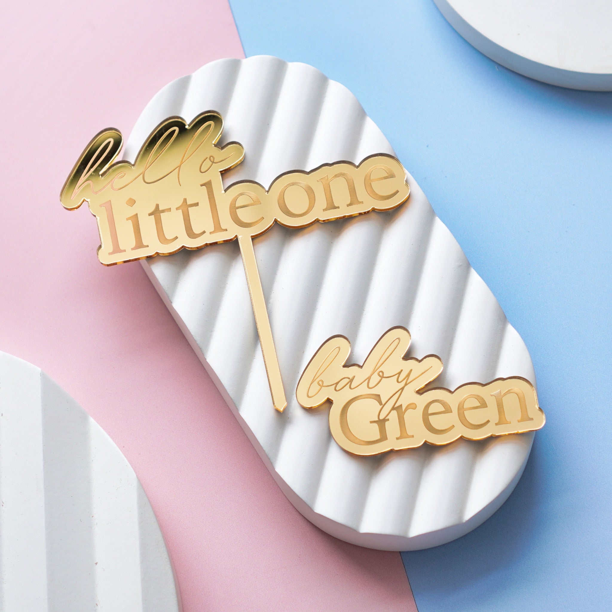 Baby shower cake decoration set