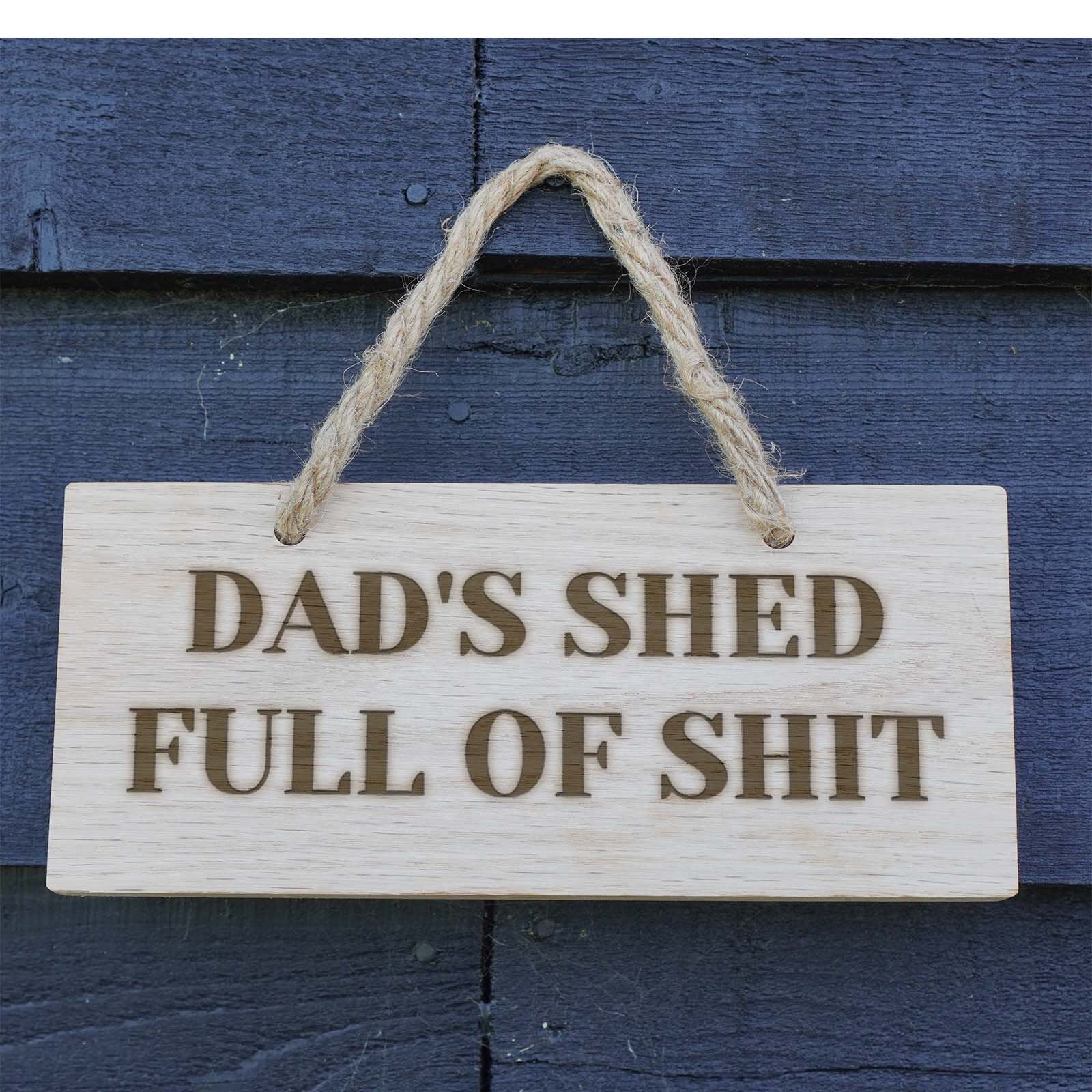 Personalised Wooden Sign for Garden or Shed