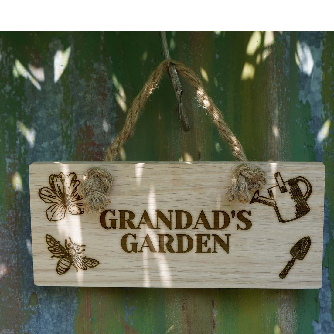 Personalised Wooden Sign for Garden or Shed