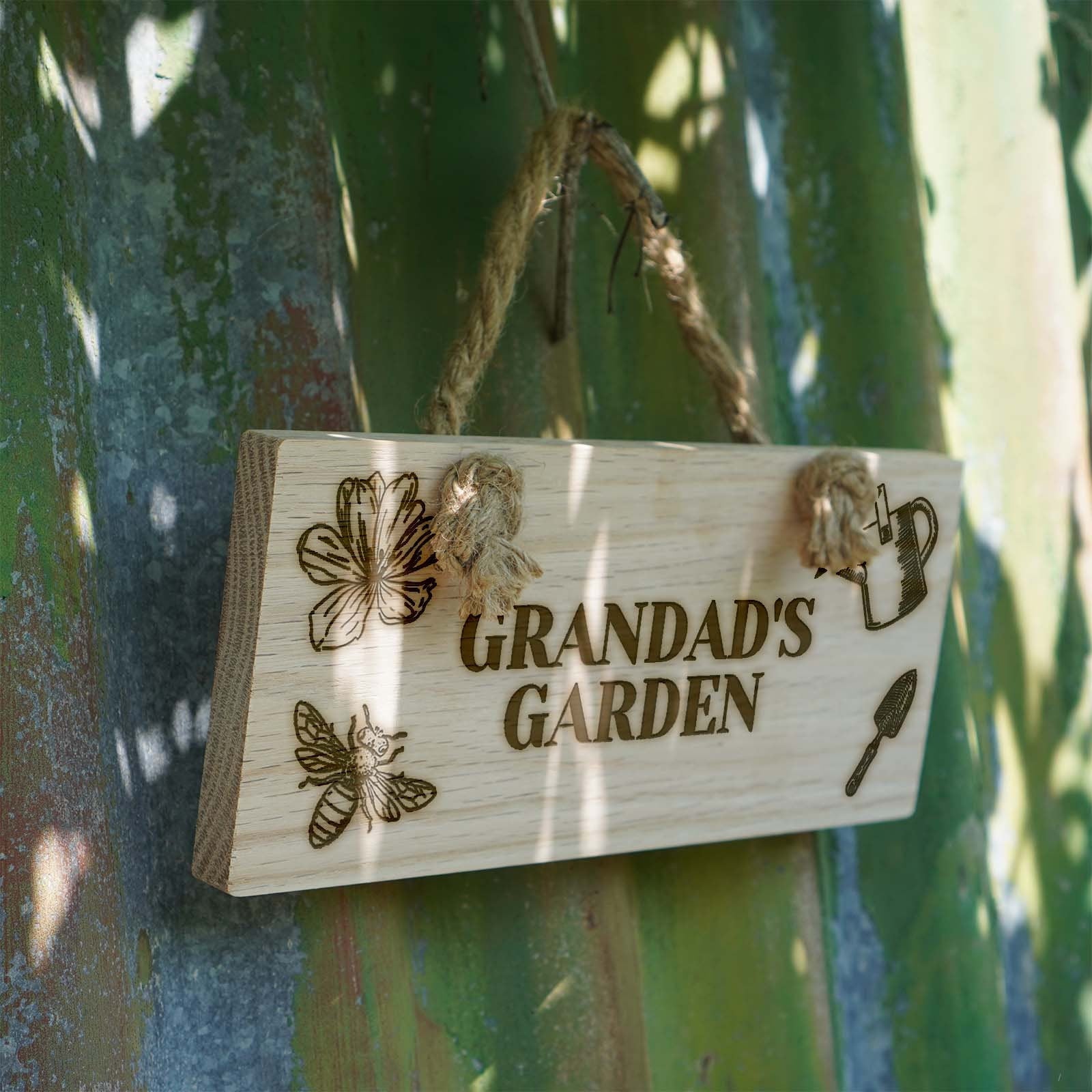 Personalised Wooden Sign for Garden or Shed