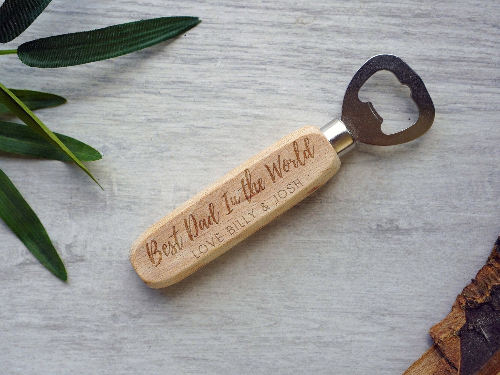 Personalised bottle opener for men