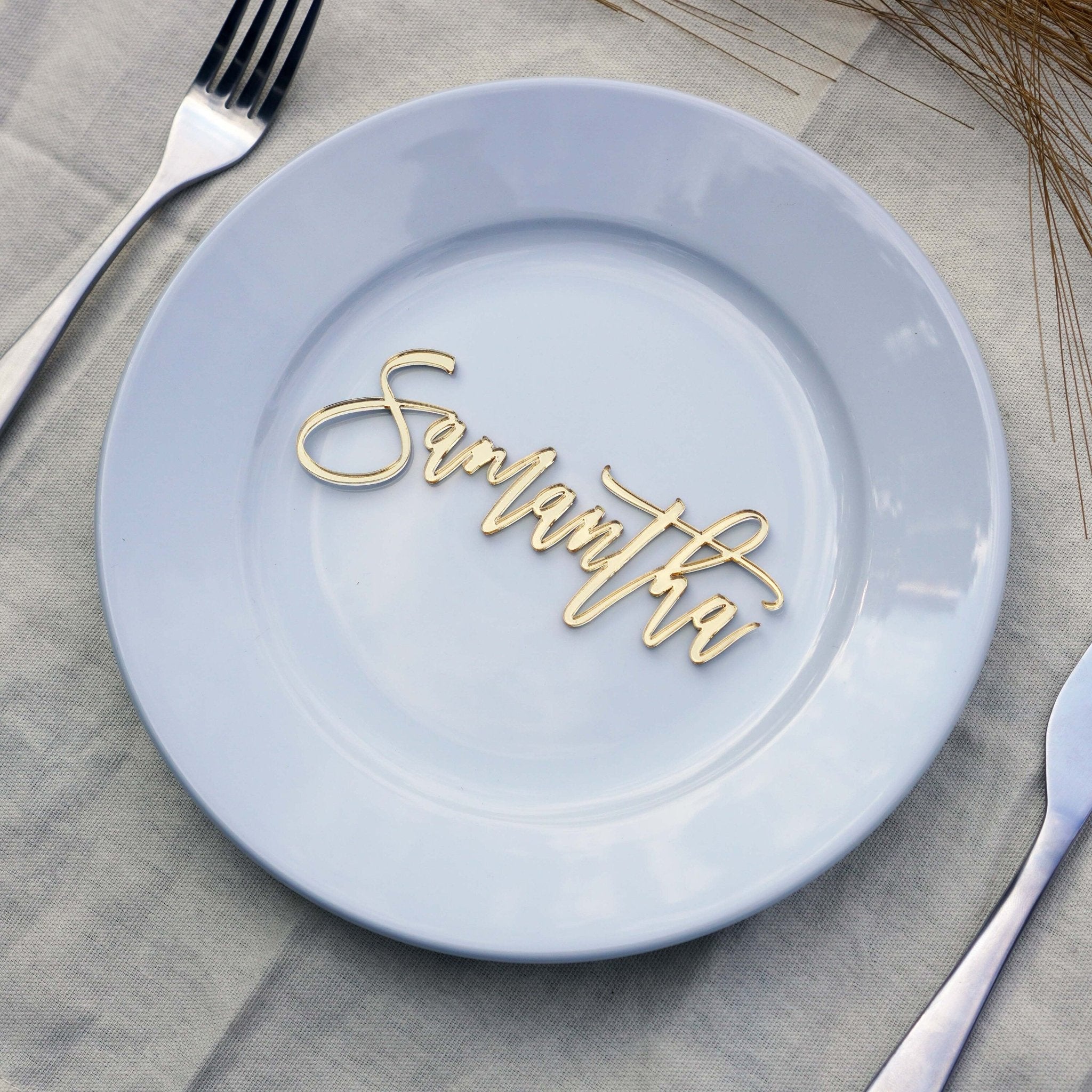 Mirror Acrylic Personalised Name Tags