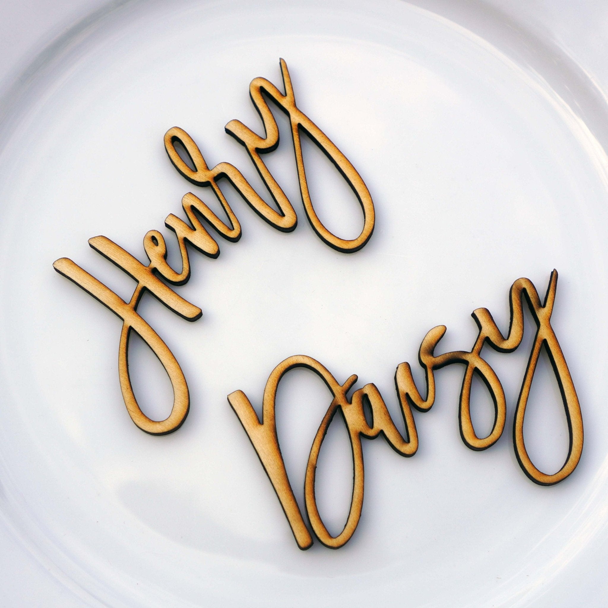 Personalised Rustic Wooden Place Names