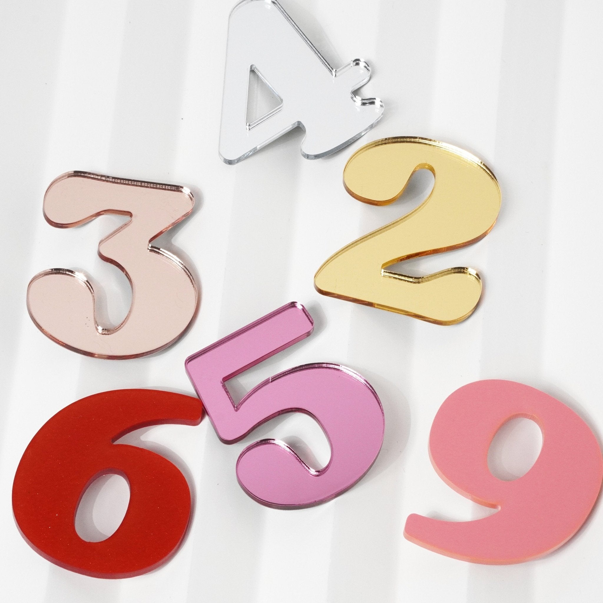 Acrylic Cake Charm Number / Topper