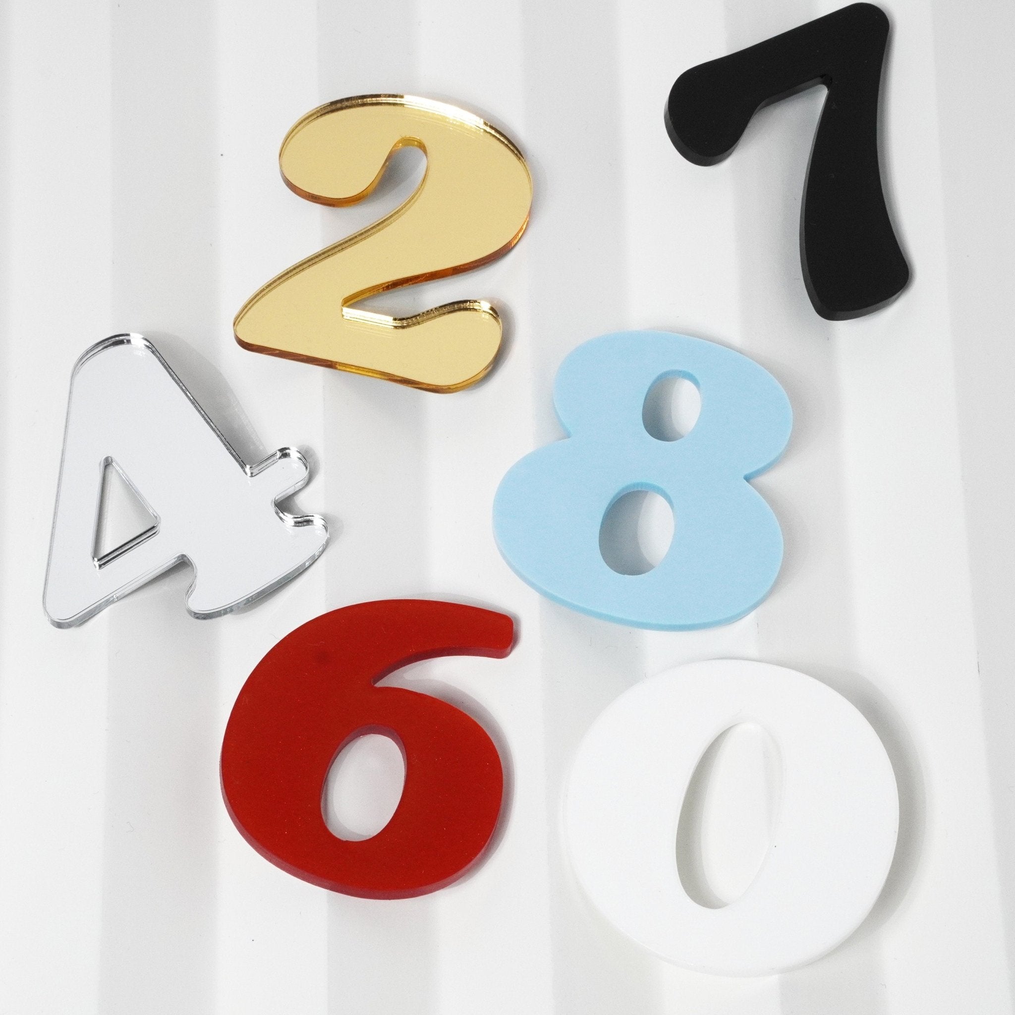 Acrylic Cake Charm Number / Topper