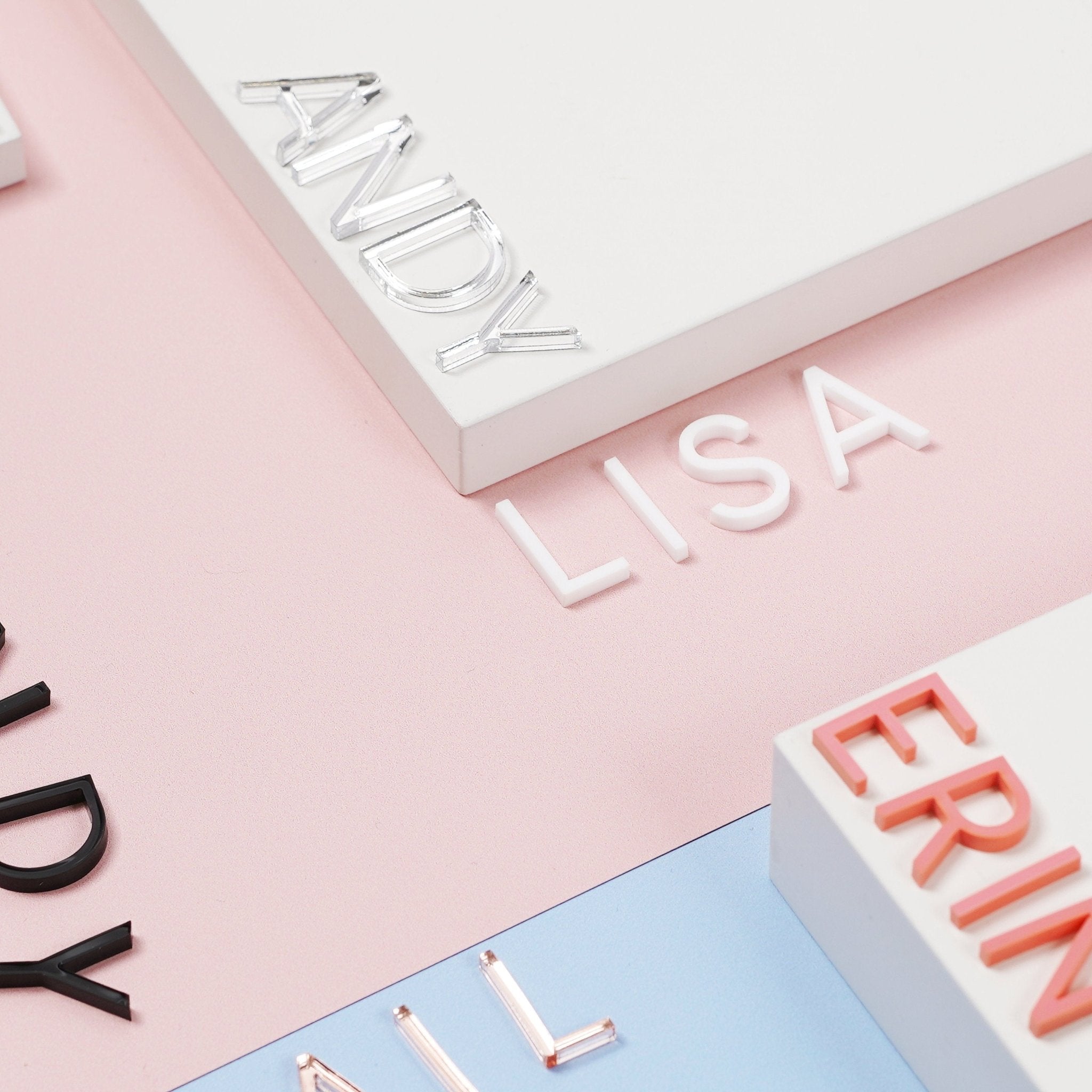 Personalised Acrylic Name Cake Charm Letters