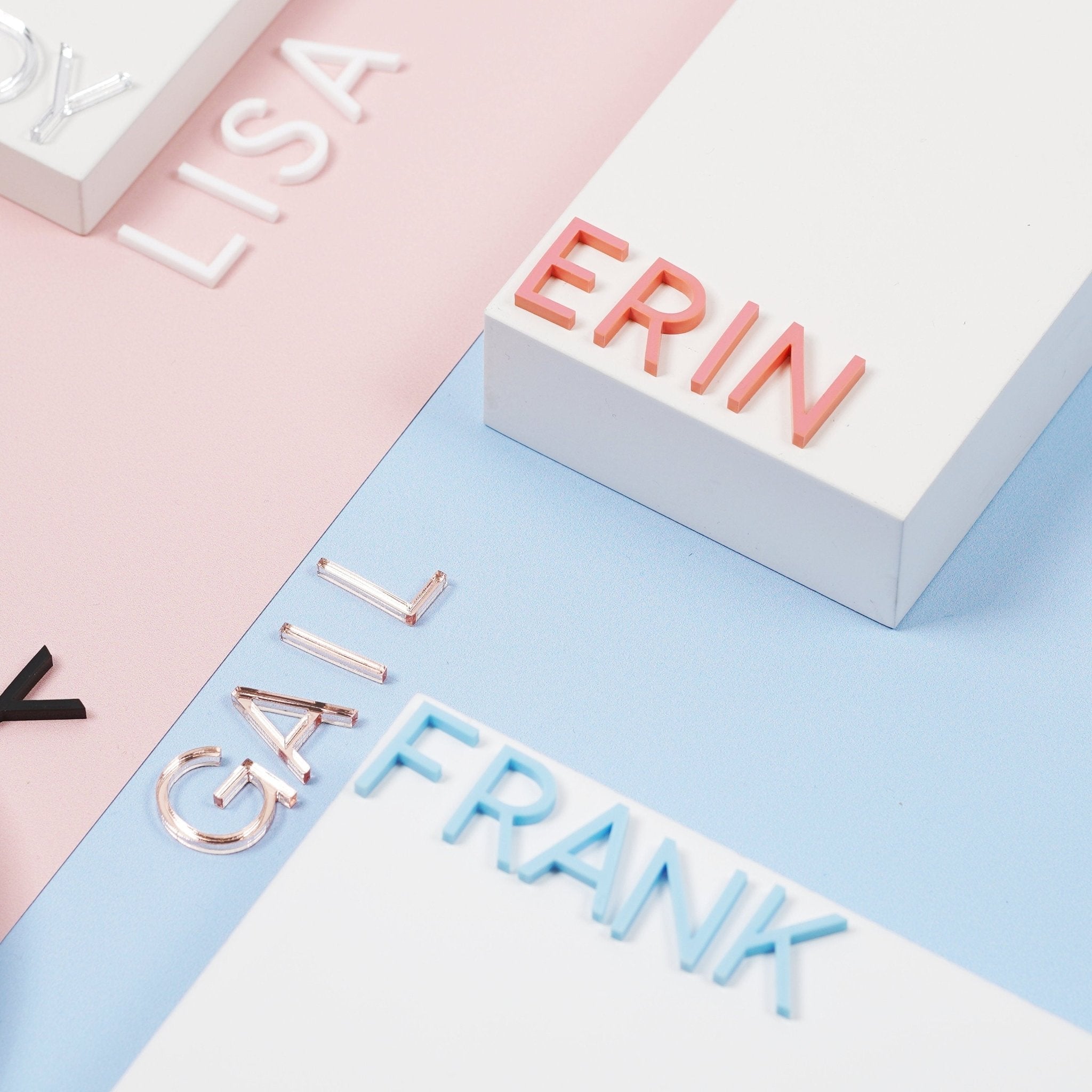 Personalised Acrylic Name Cake Charm Letters