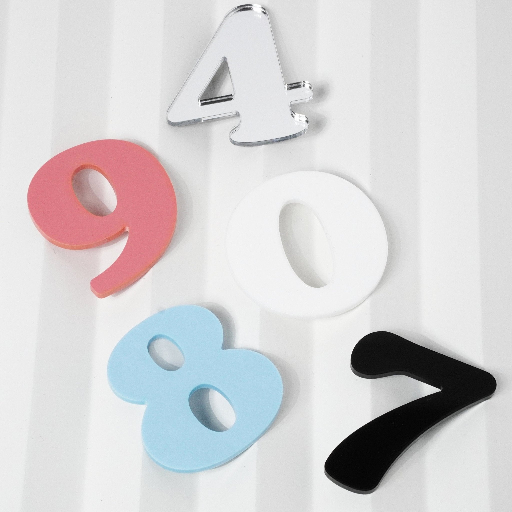 Acrylic Cake Charm Number / Topper