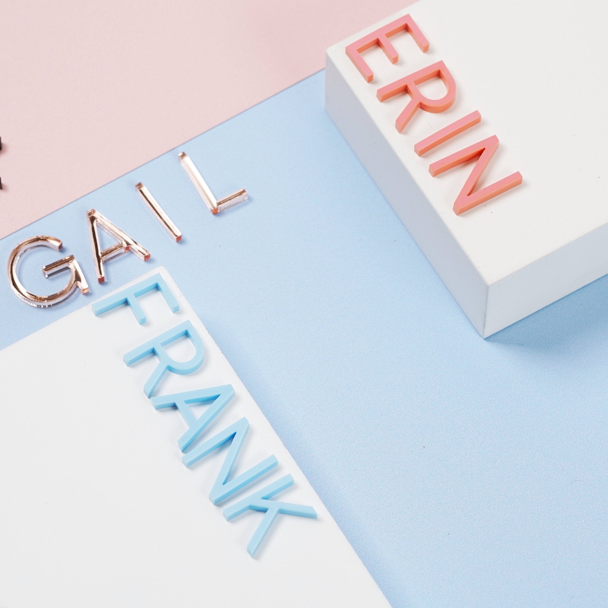 Personalised Acrylic Name Cake Charm Letters