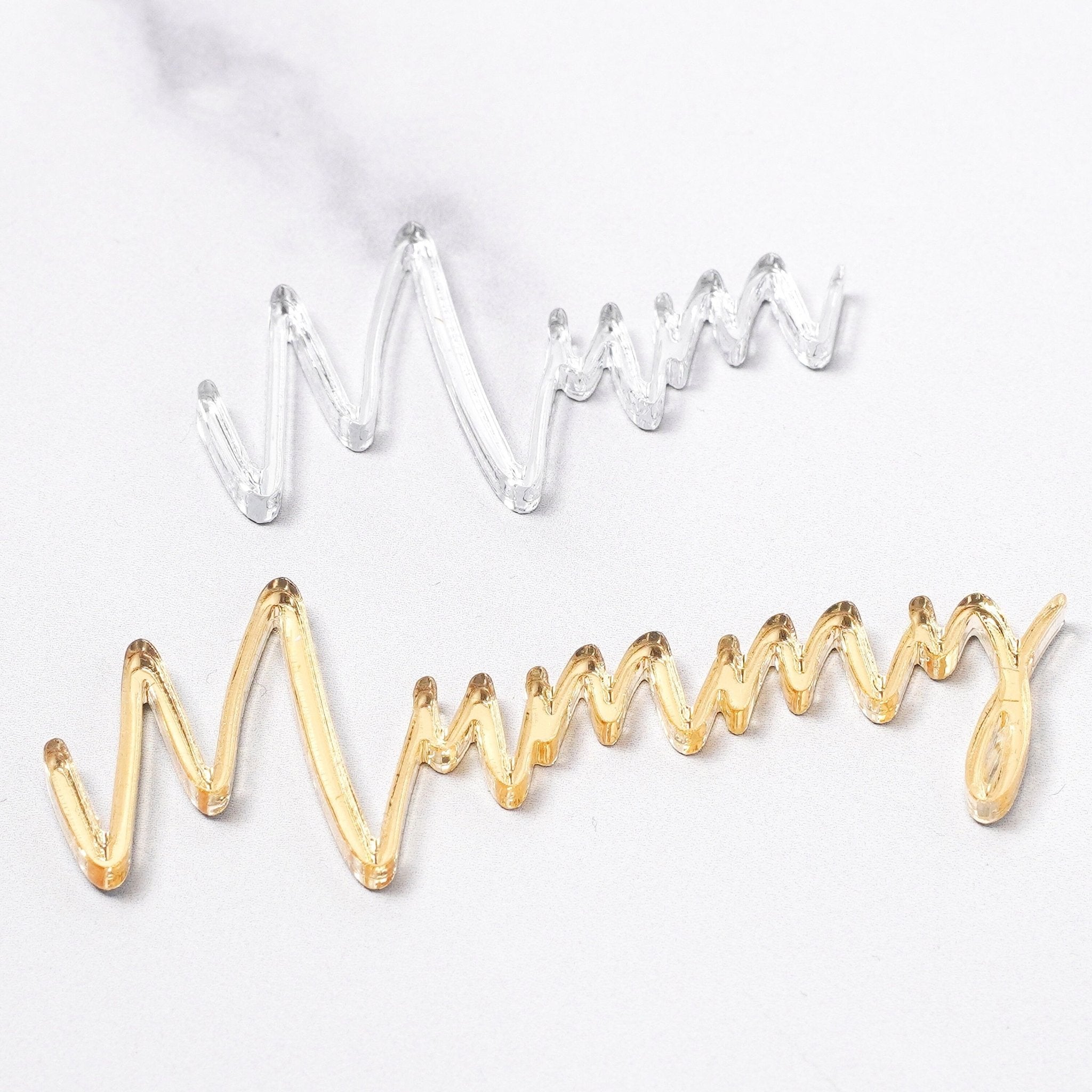 Mirror Acrylic Cupcake Charm For Mum Dad Nan Grandad
